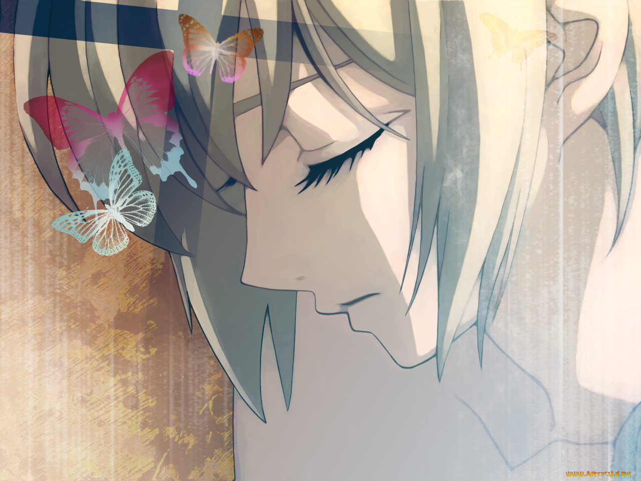 аниме, trinity, blood