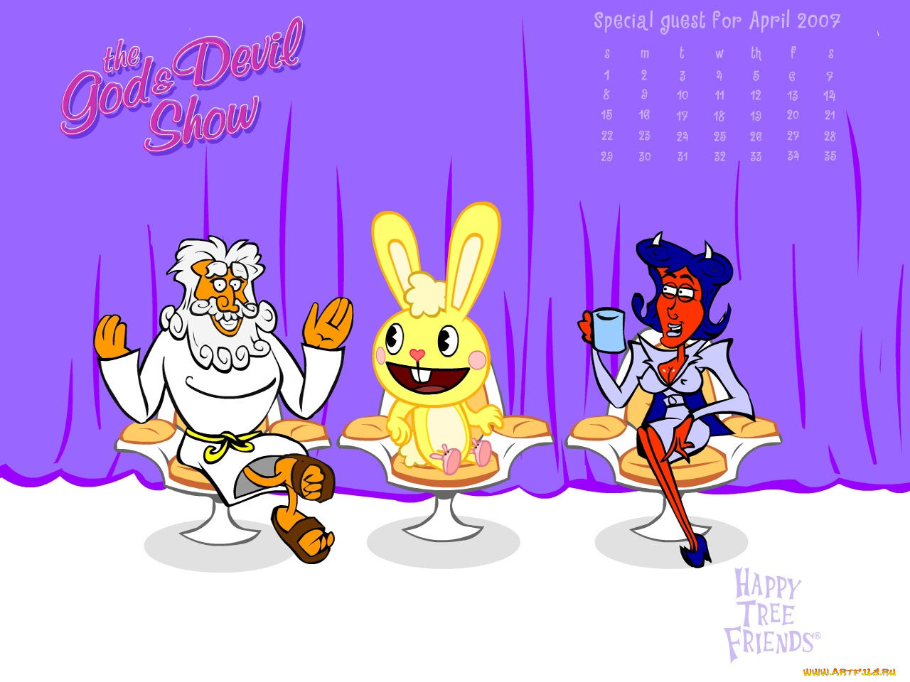 мультфильмы, happy, tree, friends