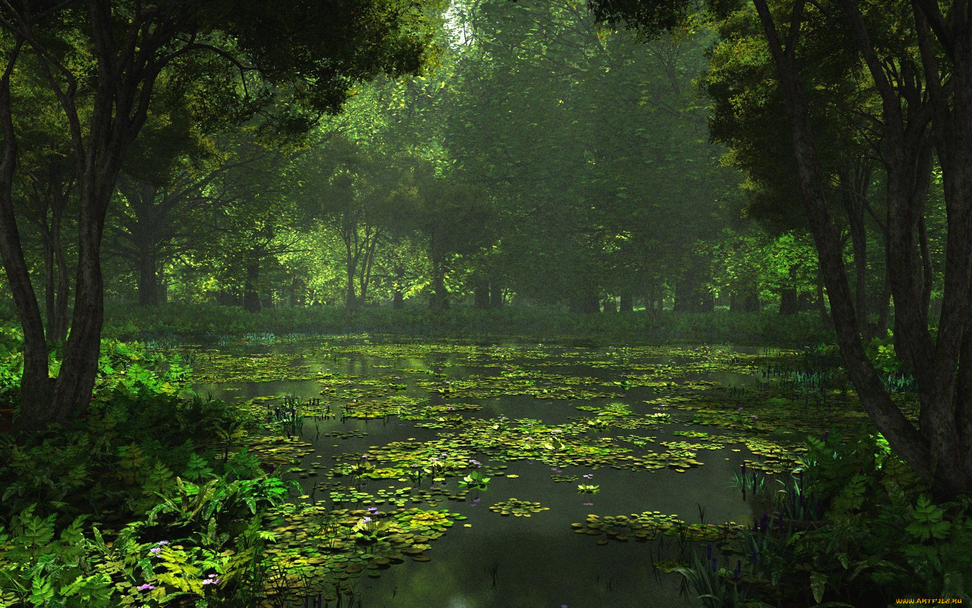 3д, графика, nature, landscape, природа