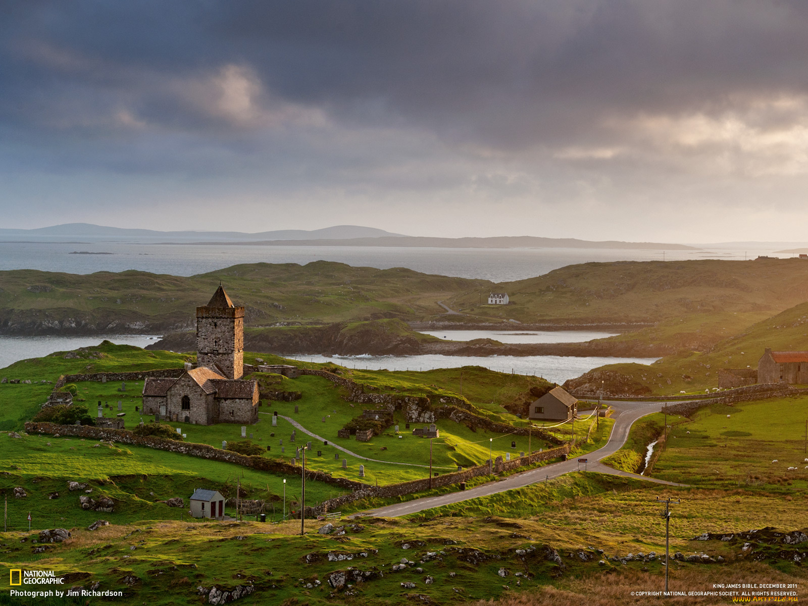 города, пейзажи, дорога, побережье, церковь