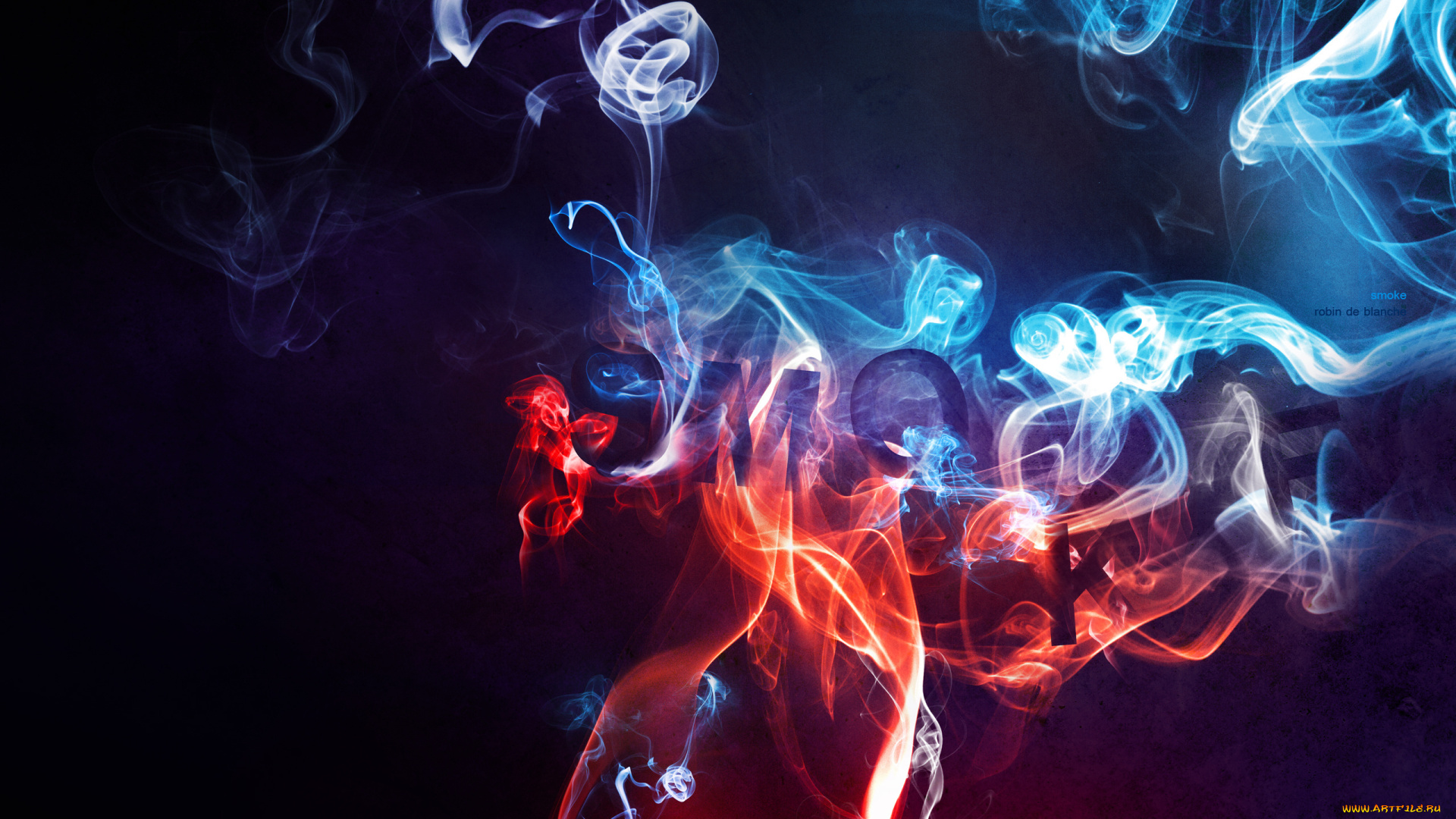 3д, графика, abstract, абстракции, дым, туман, свет