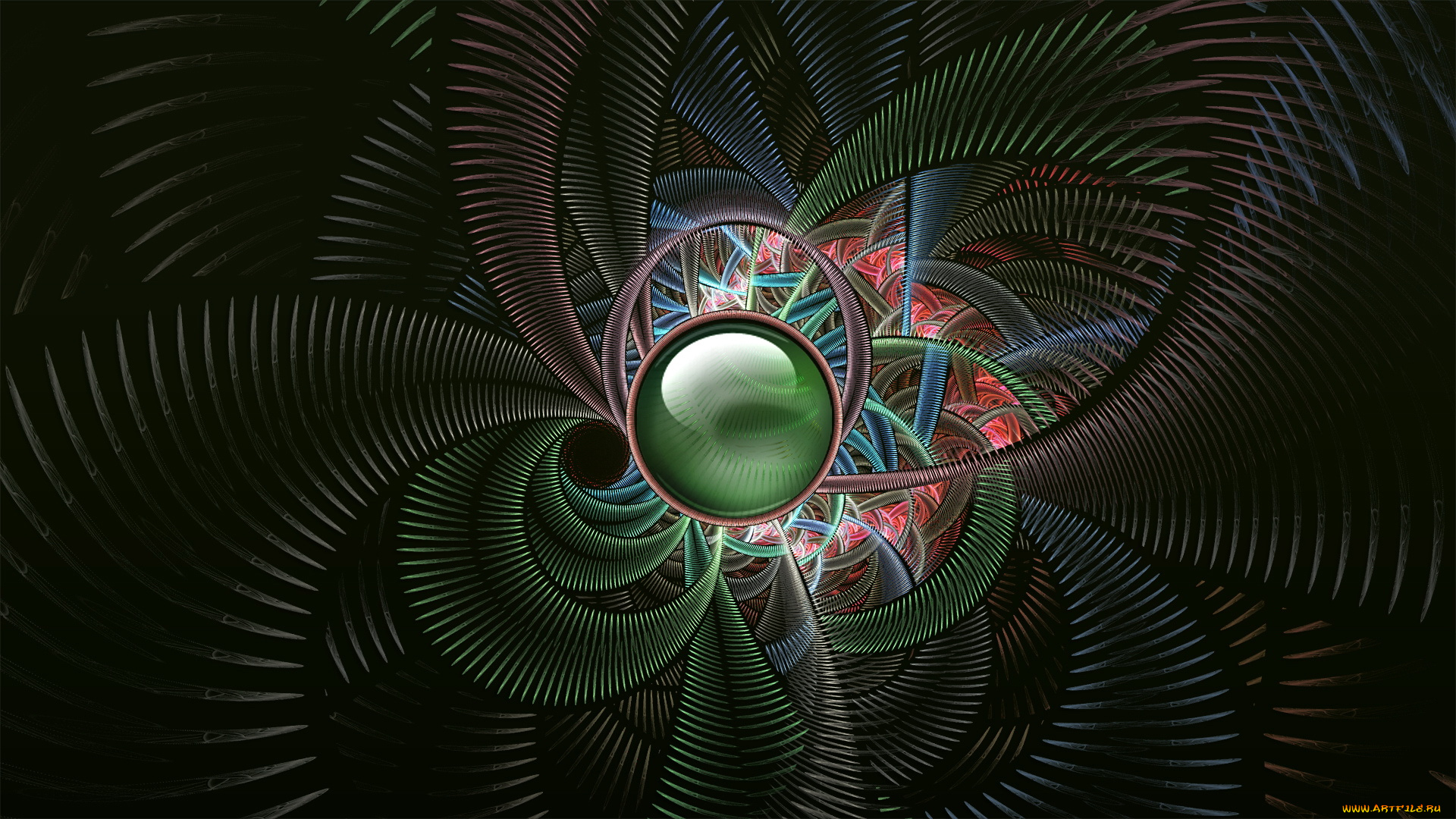 3д, графика, fractal, фракталы, абстракция