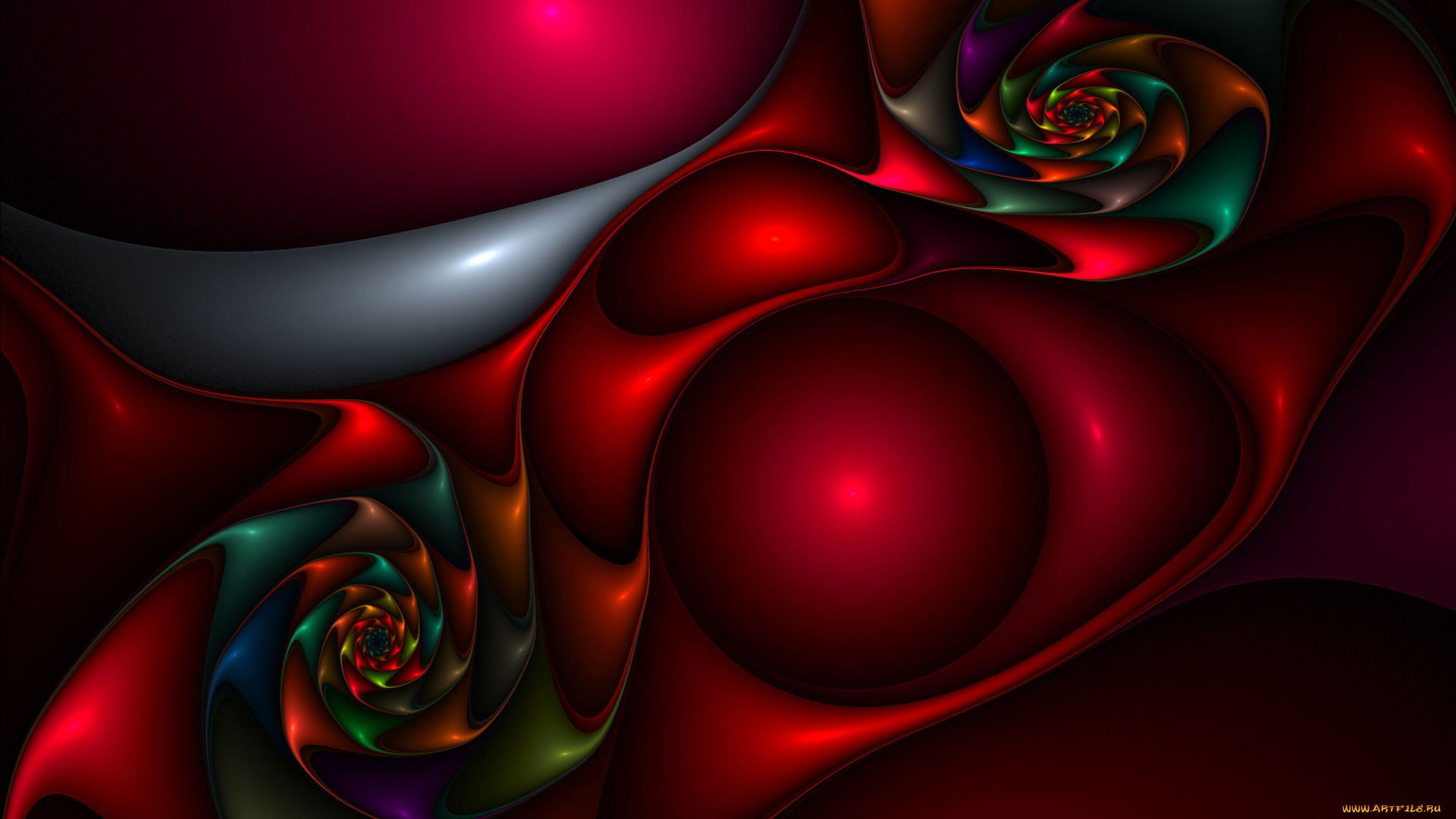 3д, графика, fractal, фракталы, фрактал, тёмный, узор