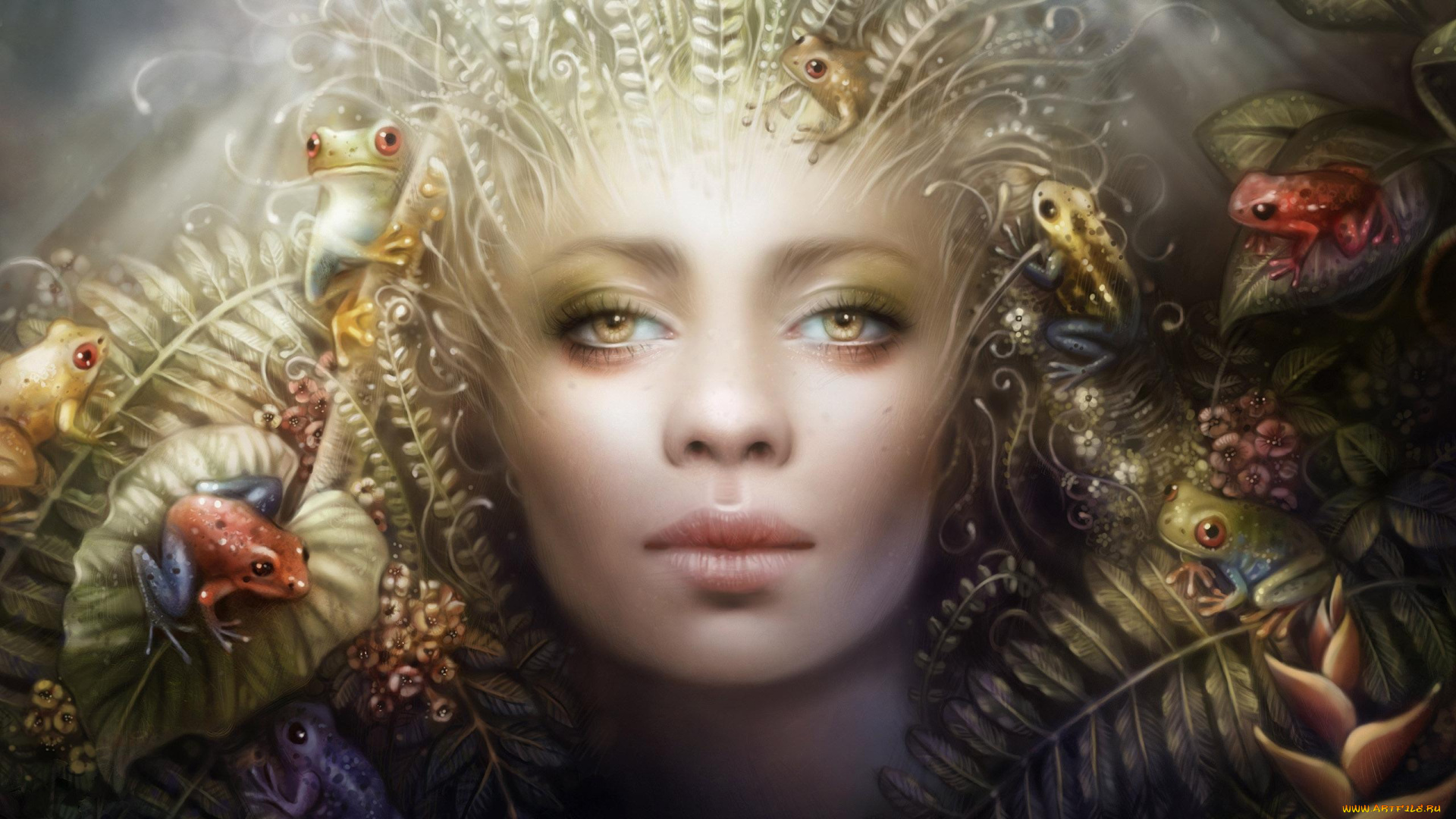 anna, dittmann, фэнтези, существа, лягушки