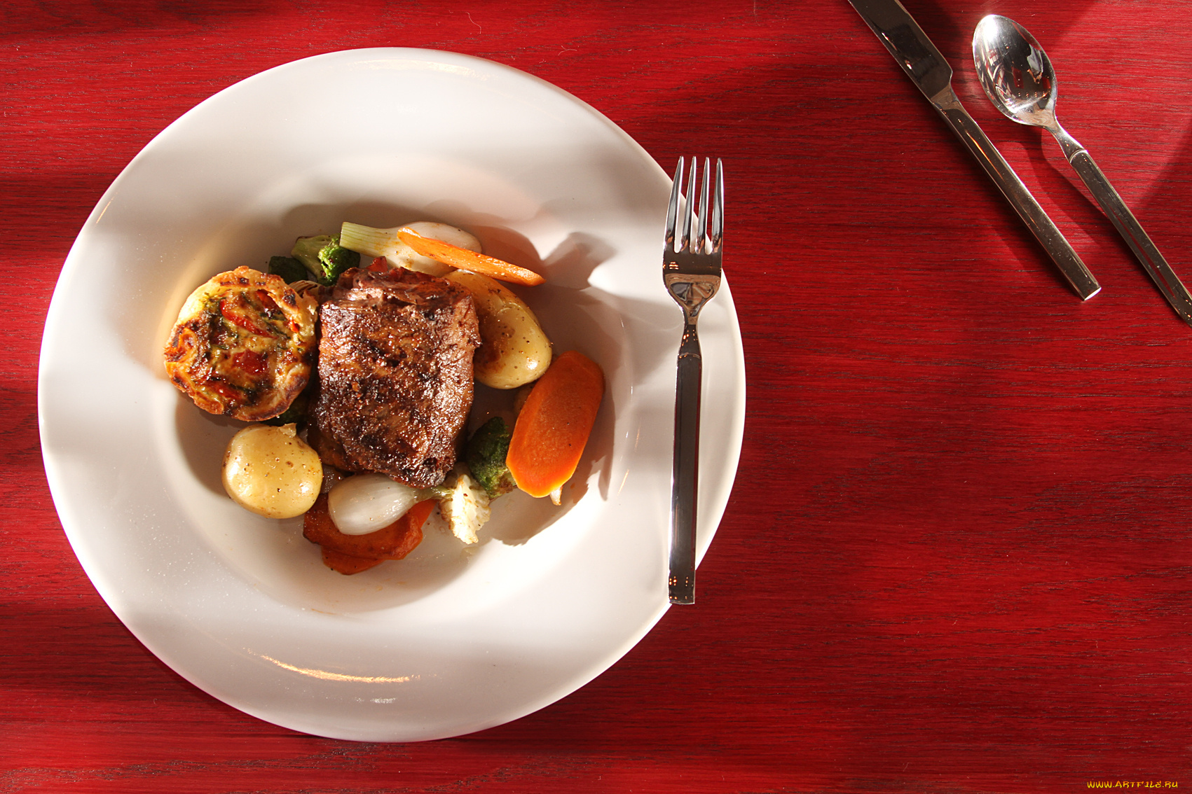 еда, вторые, блюда, мясо, лук, картошка