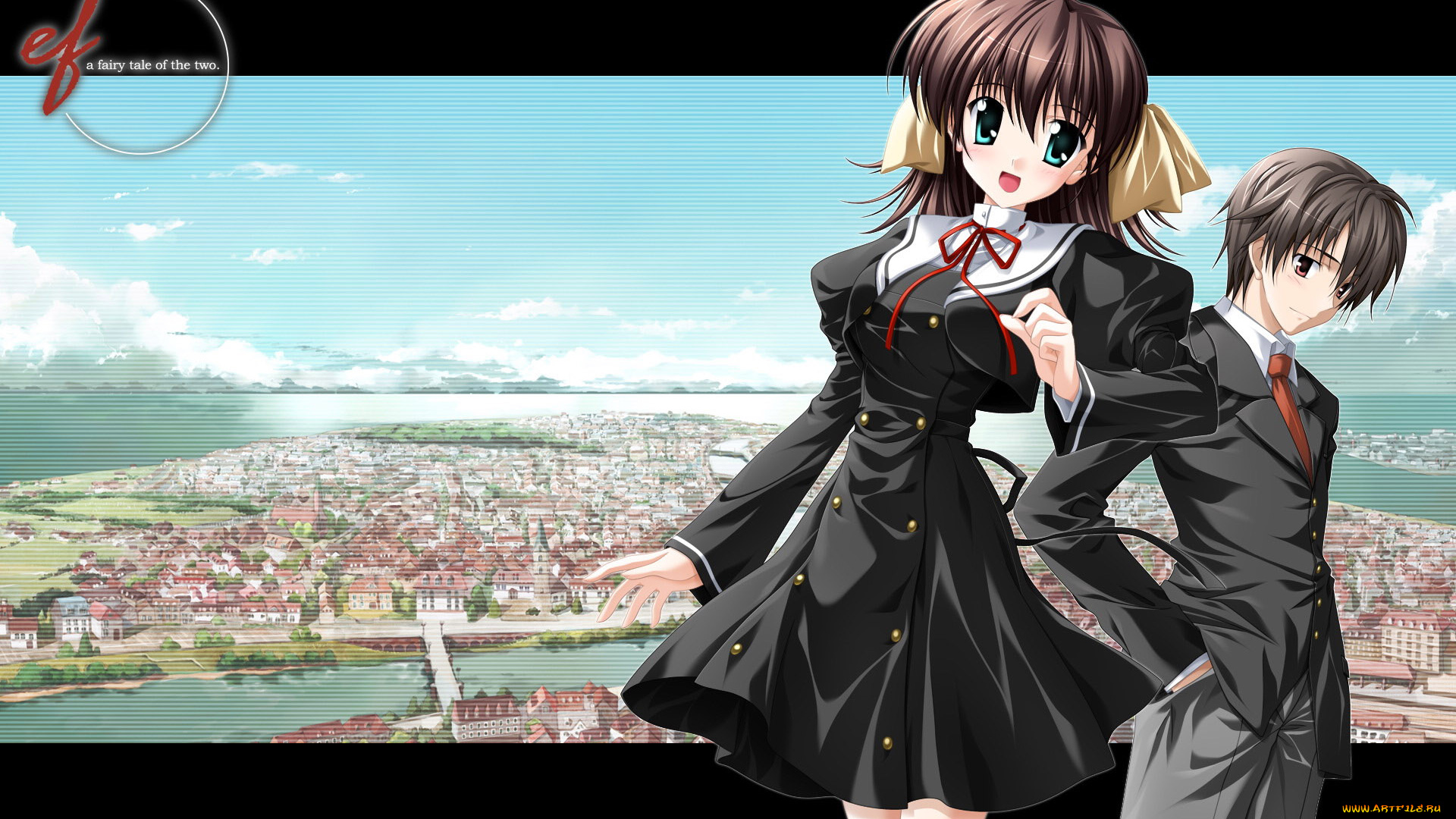 аниме, ef, tale, of, memories, long, wings