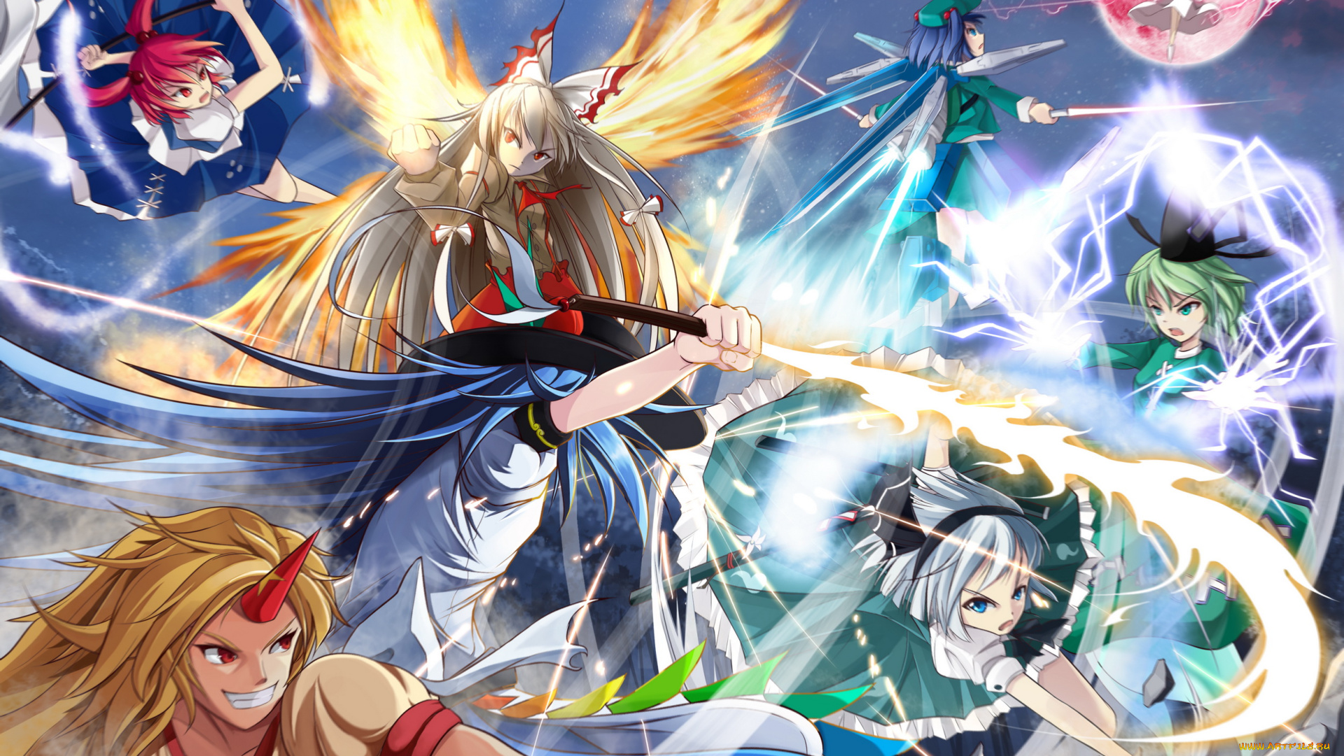 аниме, touhou, персонажи, тохо