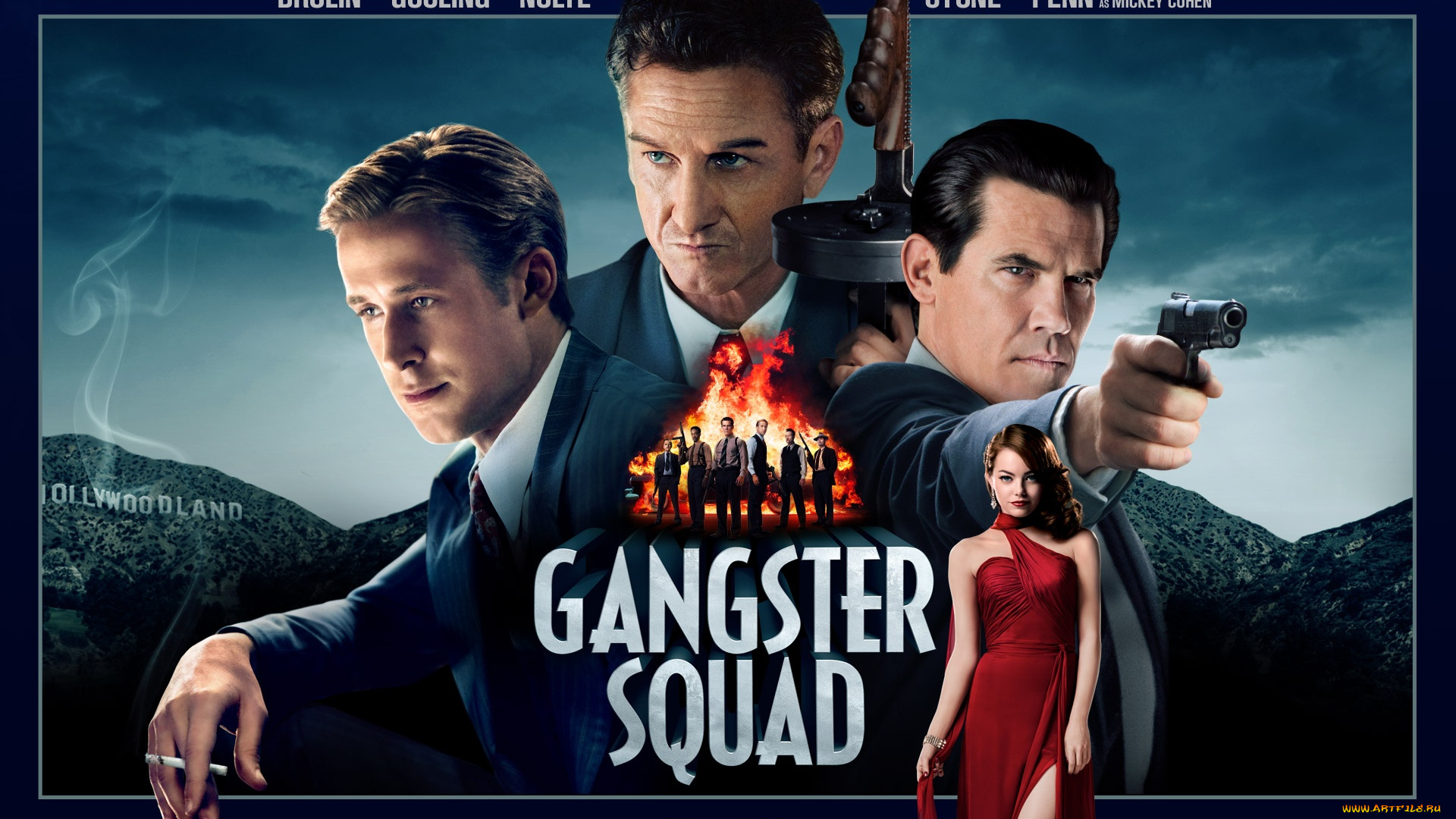 gangster, squad, кино, фильмы