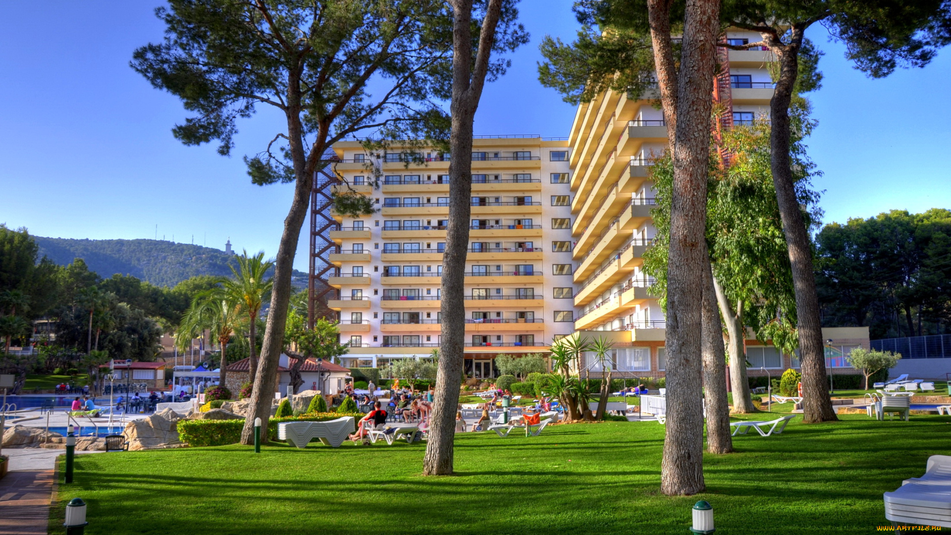 испания, балеарские, ва, пальма, города, улицы, площади, набережные, площадь, дома