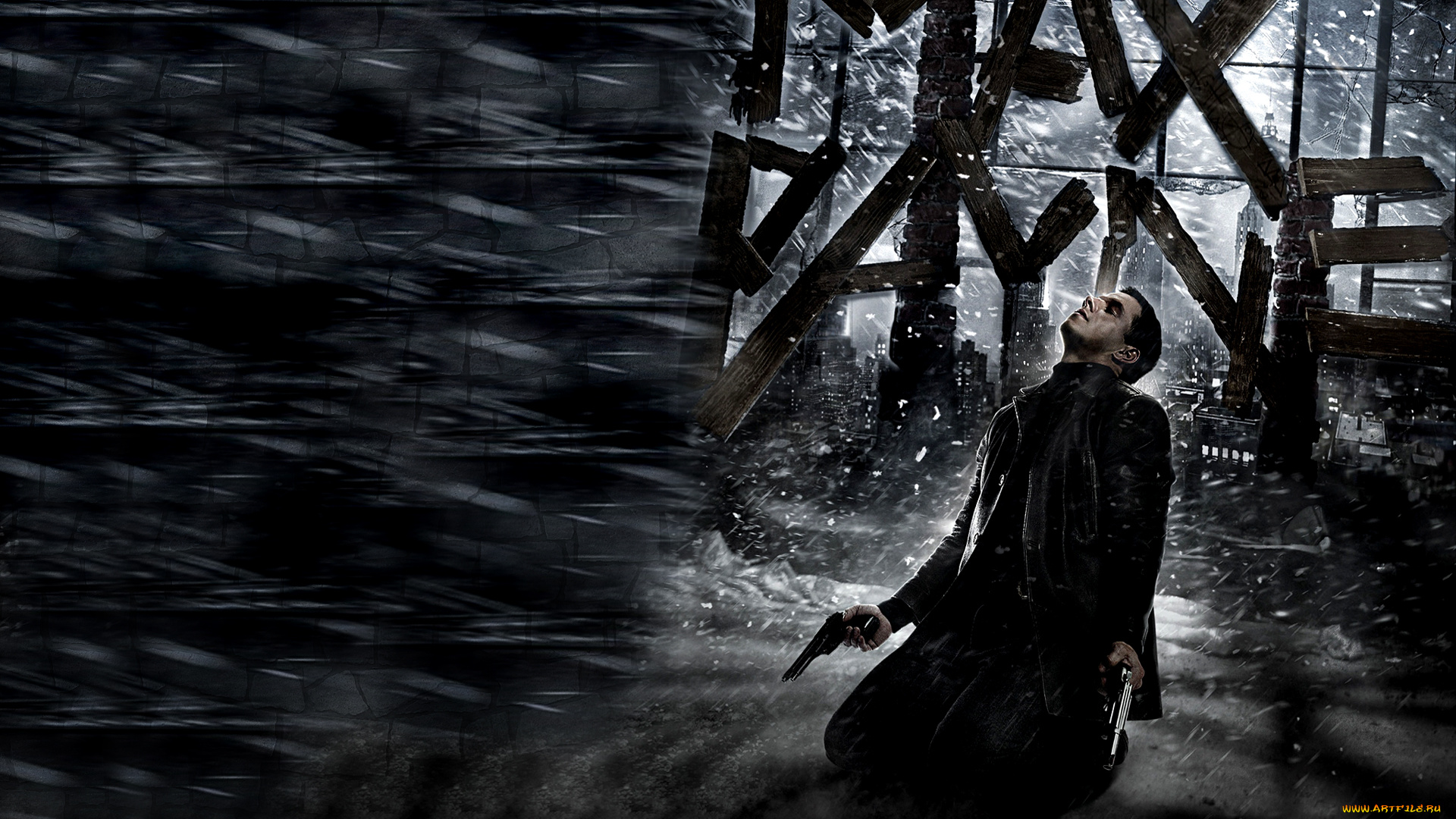 макс, пэйн, кино, фильмы, max, payne, снег, темнота