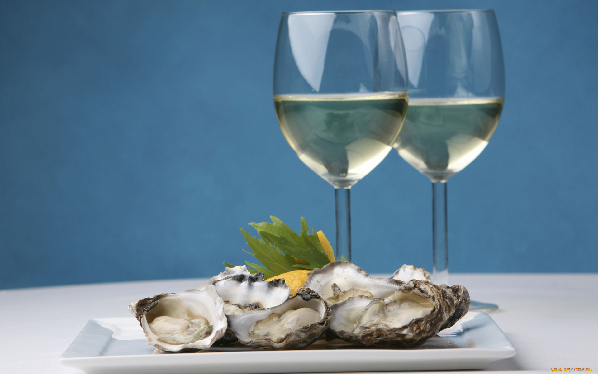 champagne, and, oysters, еда, напитки, вино, лимоны, моллюски, шампанское, бокалы