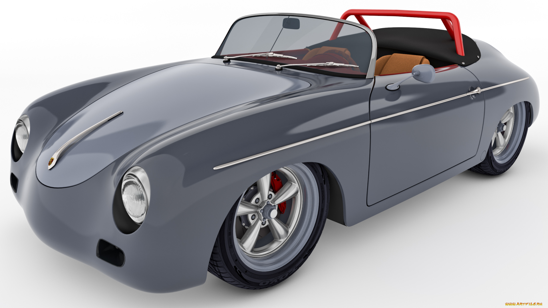 автомобили, 3д, 356a, porsche, custom, 1955
