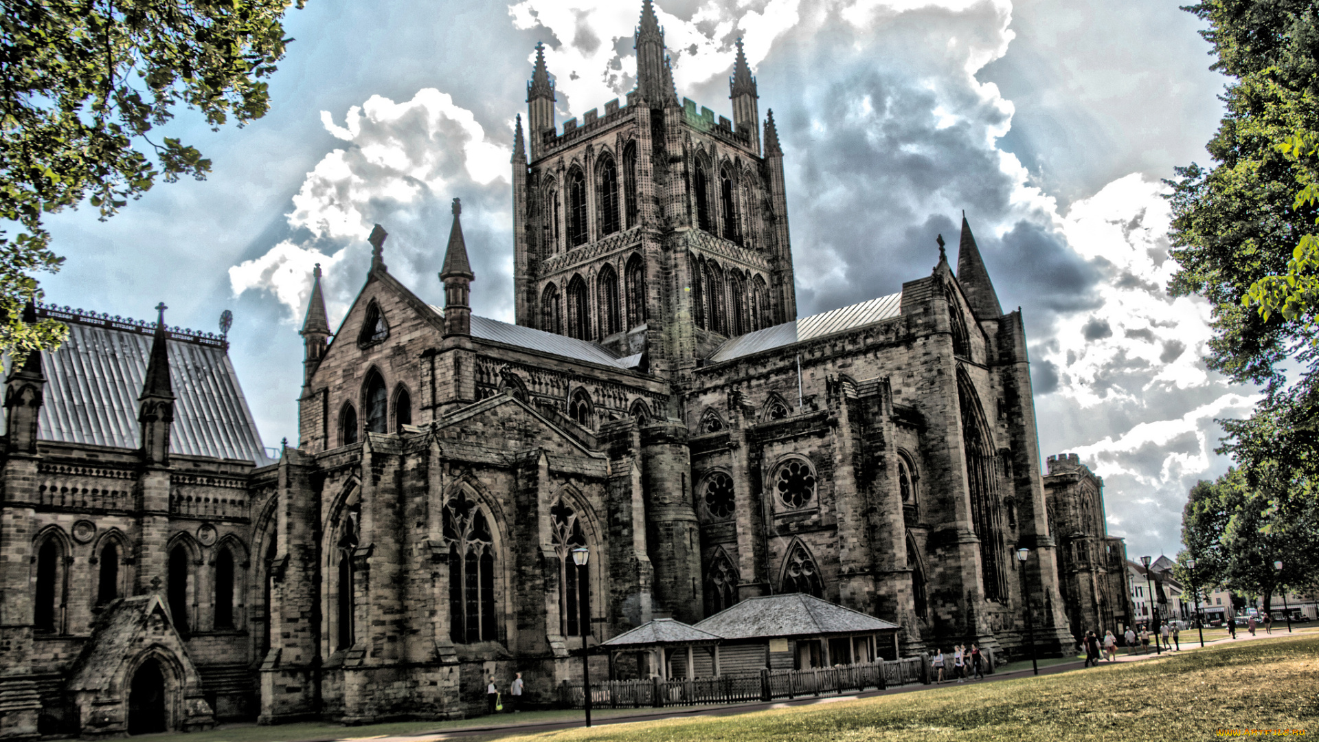 города, католические, соборы, костелы, аббатства, шпили, готика, замок