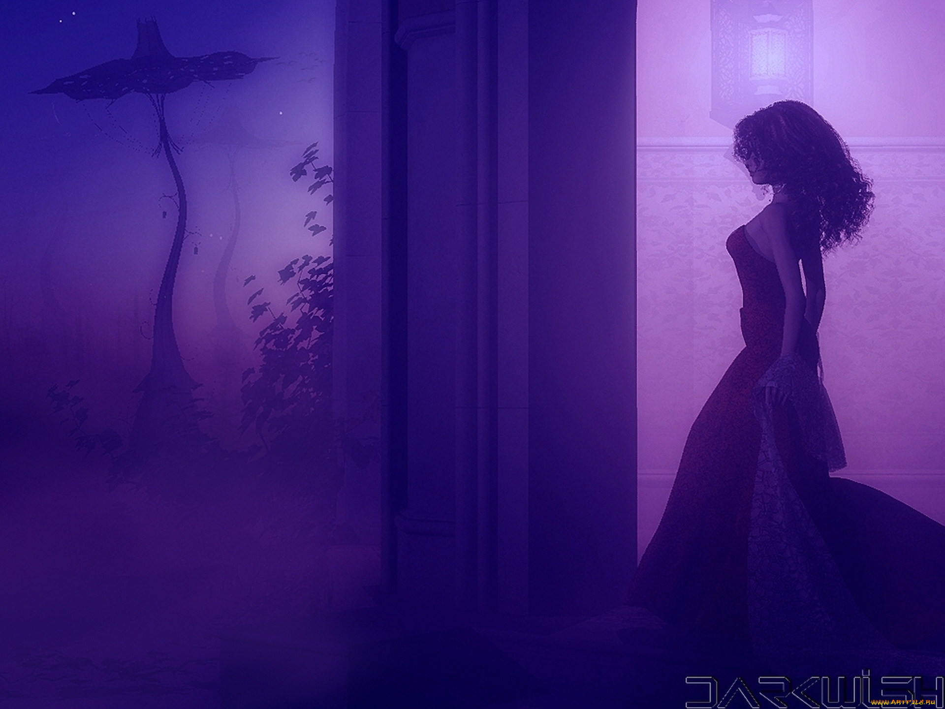 the, night, comes, 3д, графика, fantasy, фантазия, fanyasy