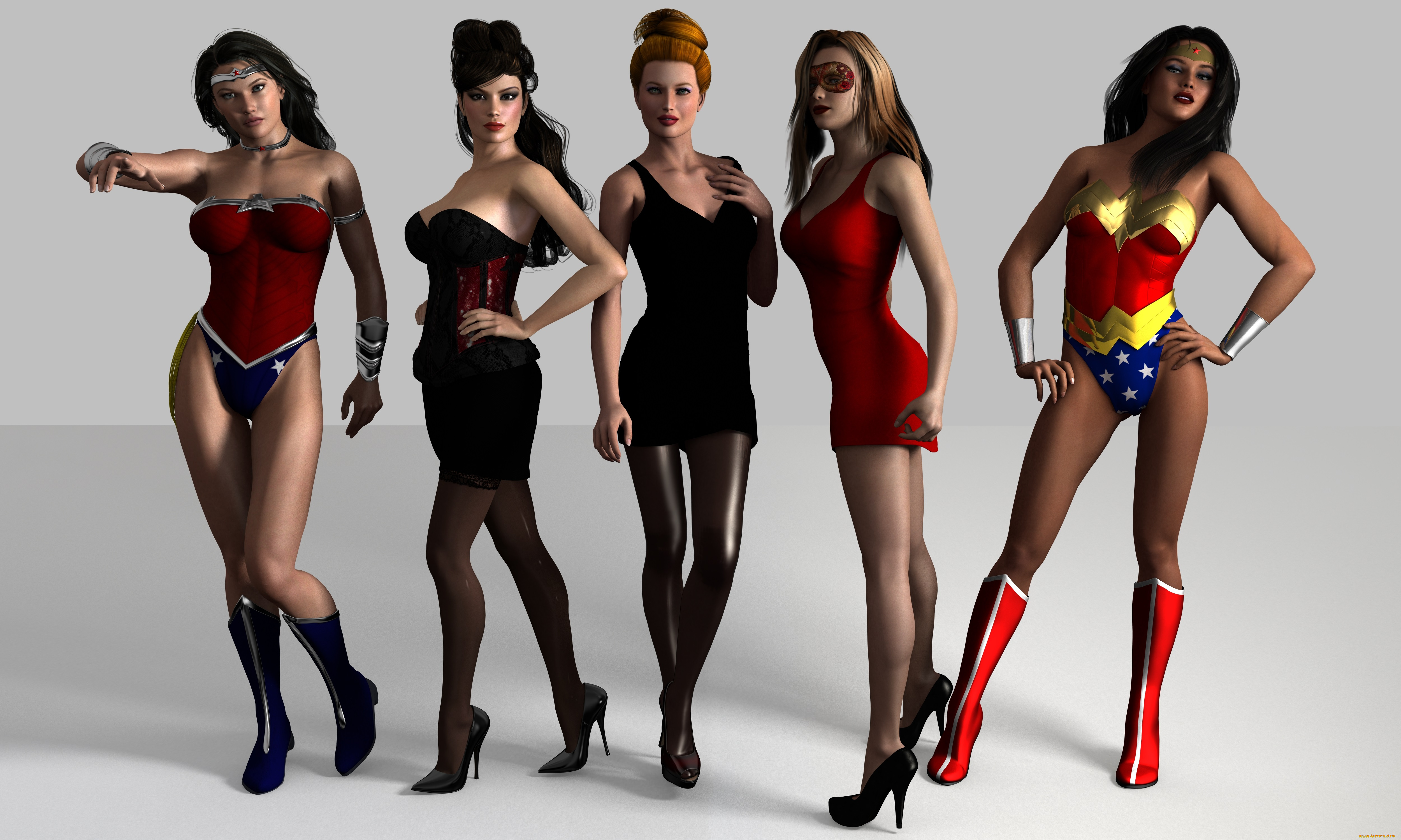 3д, графика, people, люди, девушки