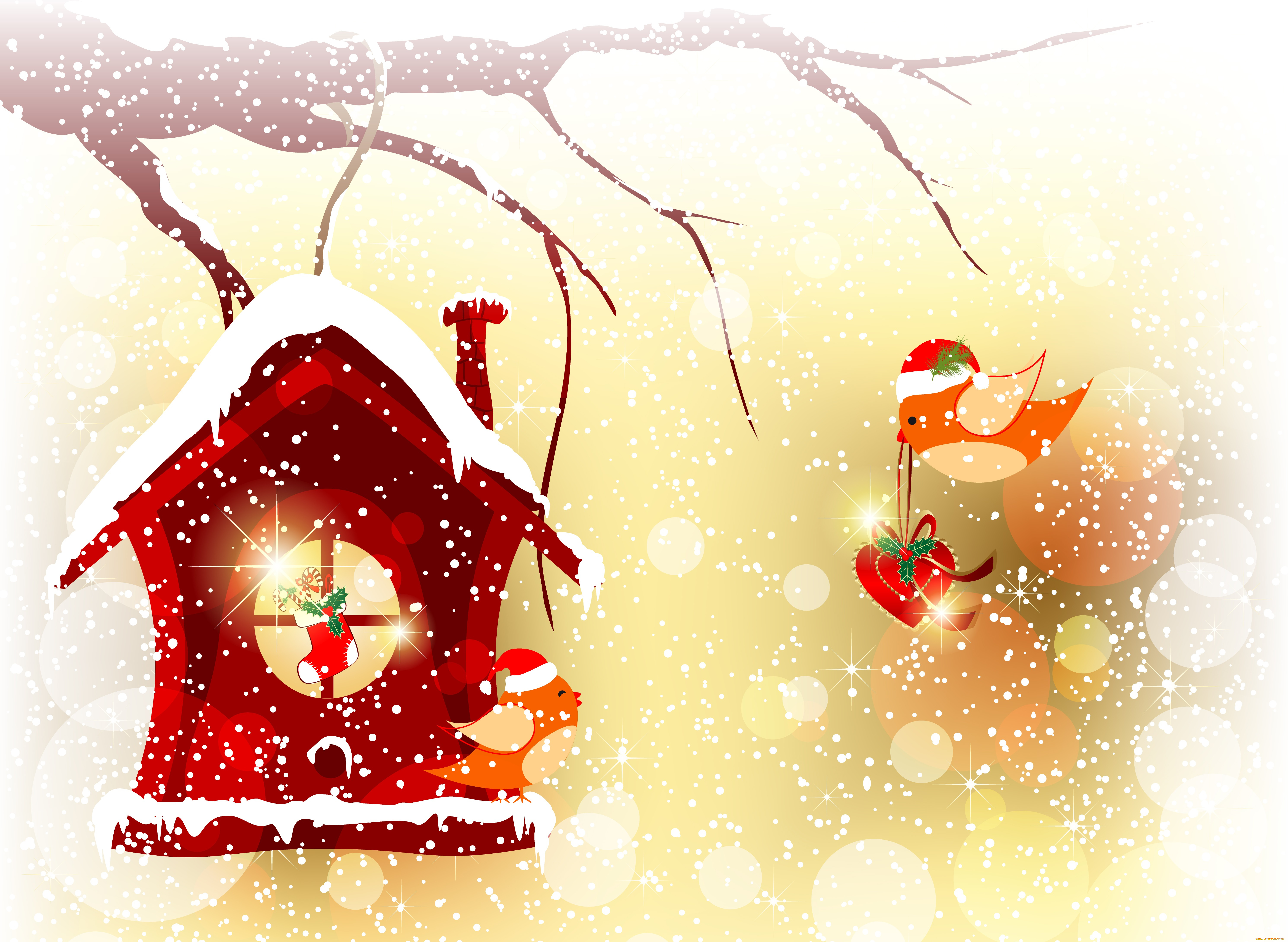 праздничные, векторная, графика, новый, год, рождество, шарики, праздник, украшения, christmas, new, year