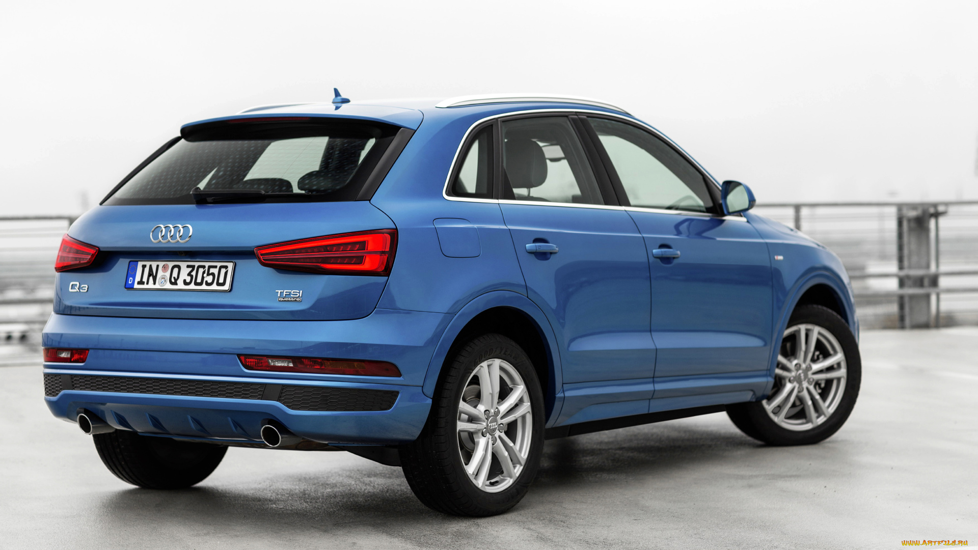 автомобили, audi, q3, синий, 2015г, si, quattro, 2-0, tf, s, line
