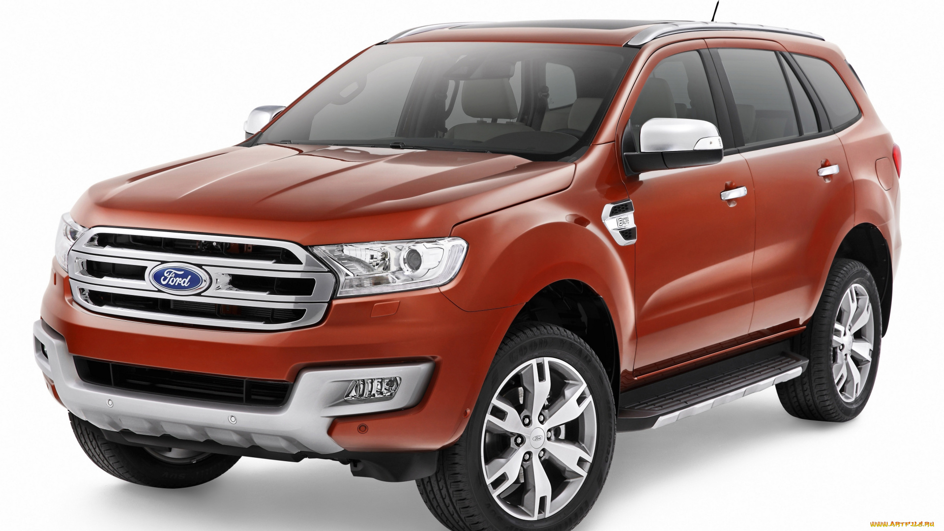 автомобили, ford, everest, 2014г, красный