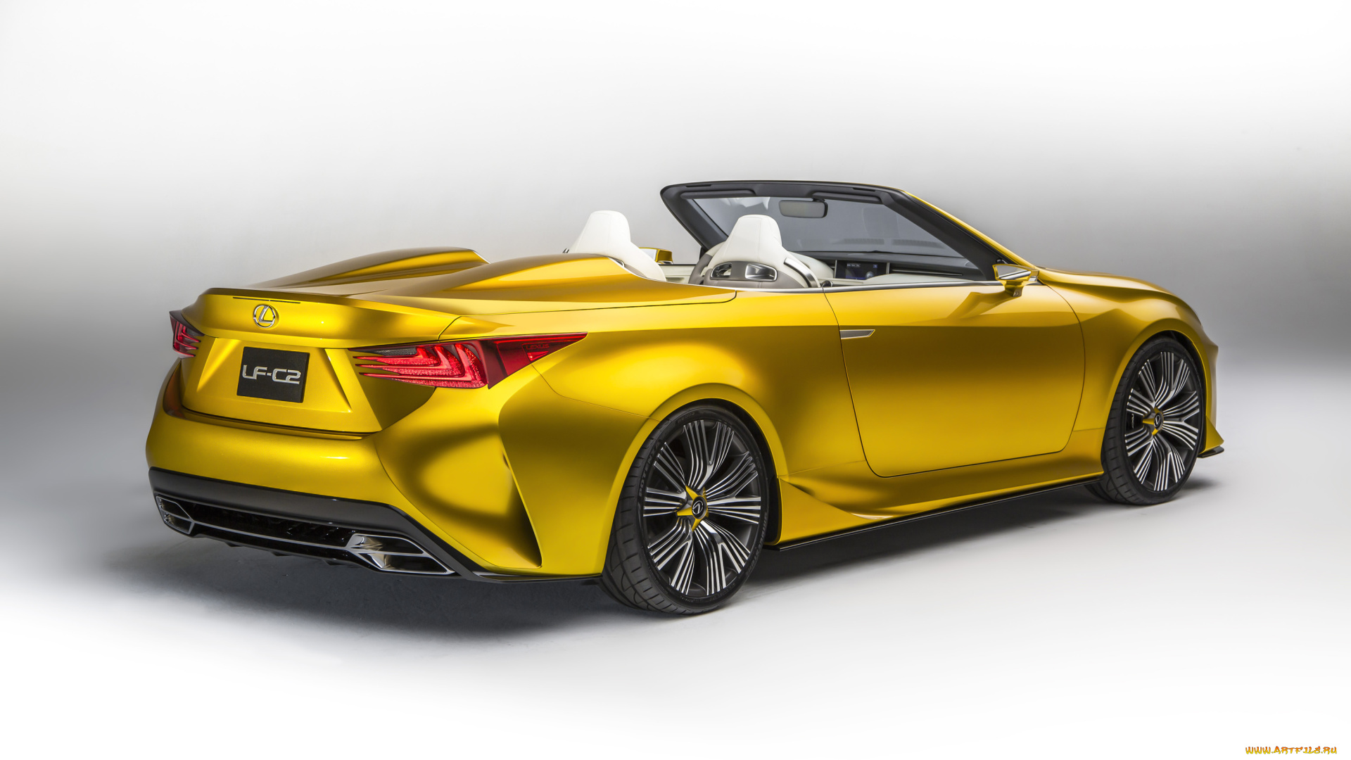 автомобили, lexus, желтый, concept, lf-c2, 2014г