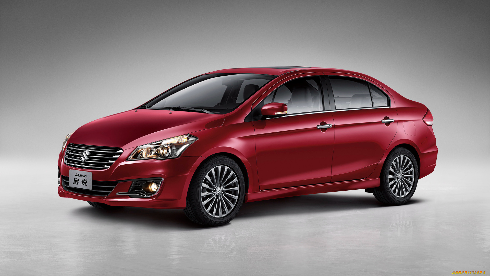 автомобили, suzuki, alivio, 2014г, красный