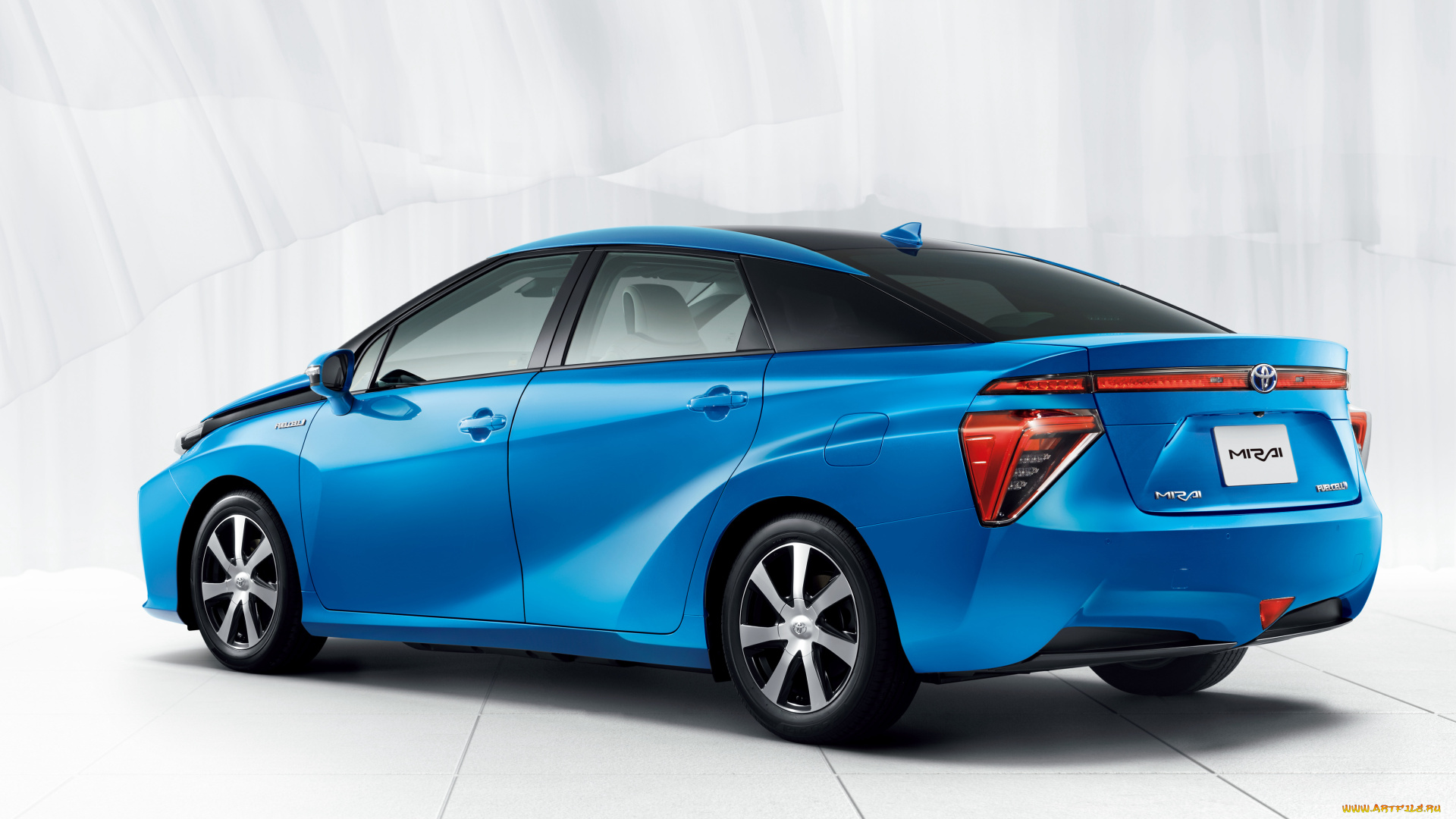 автомобили, toyota, mirai, 2015г, синий