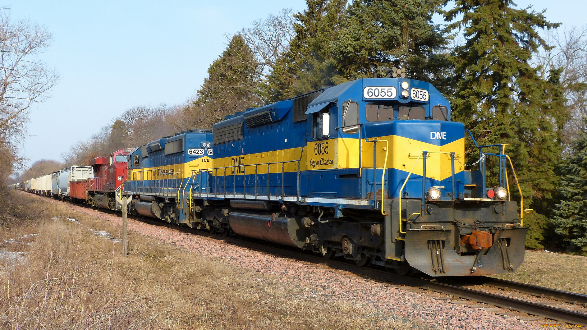 техника, поезда, состав, локомотив, дорога, железная