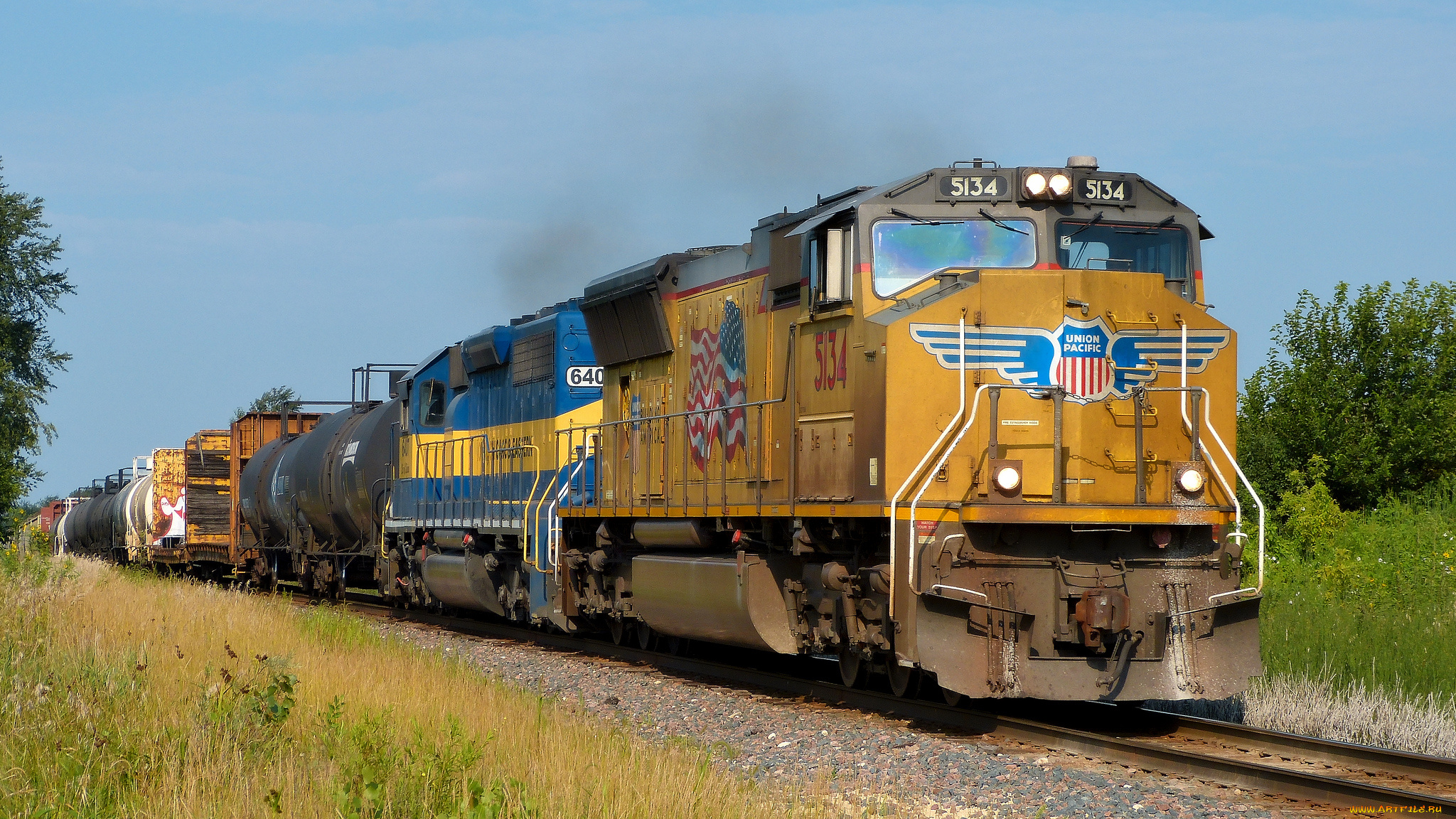 техника, поезда, локомотив, дорога, железная, состав