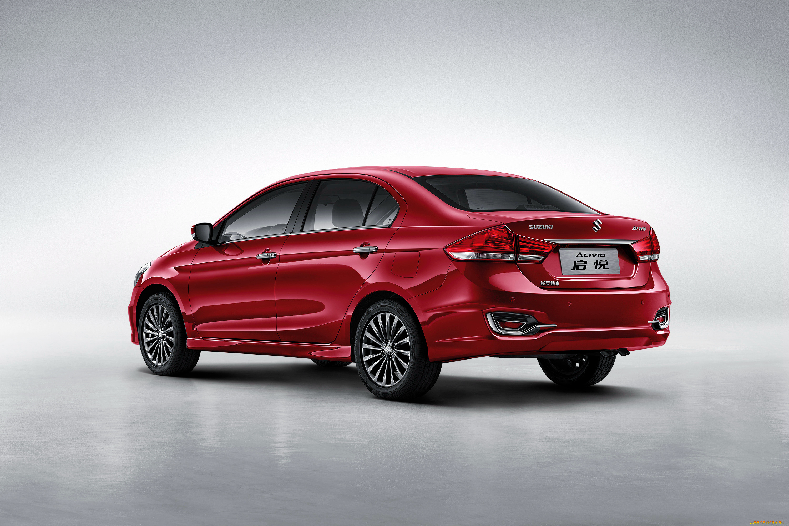 автомобили, suzuki, alivio, 2014г, красный