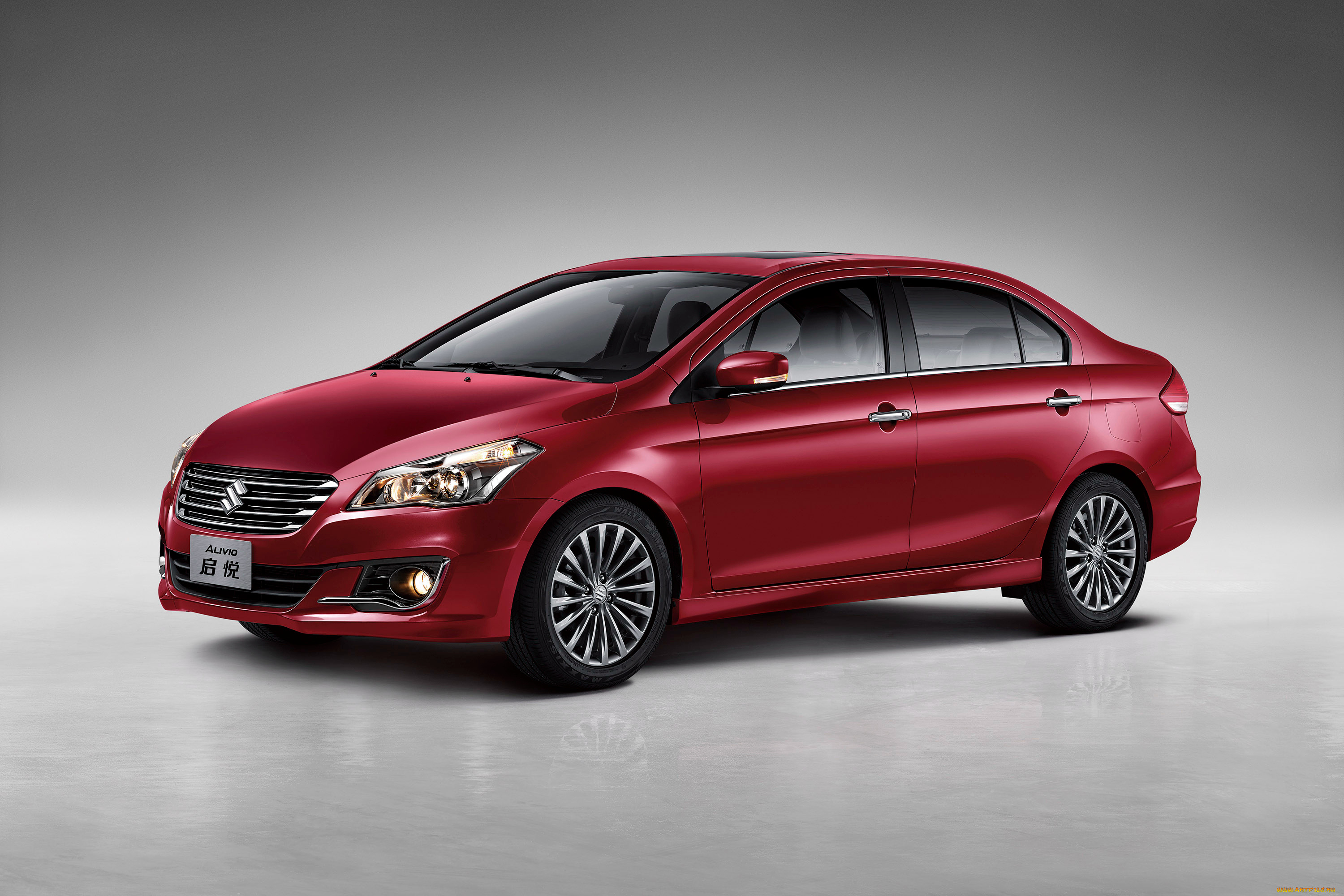 автомобили, suzuki, alivio, 2014г, красный