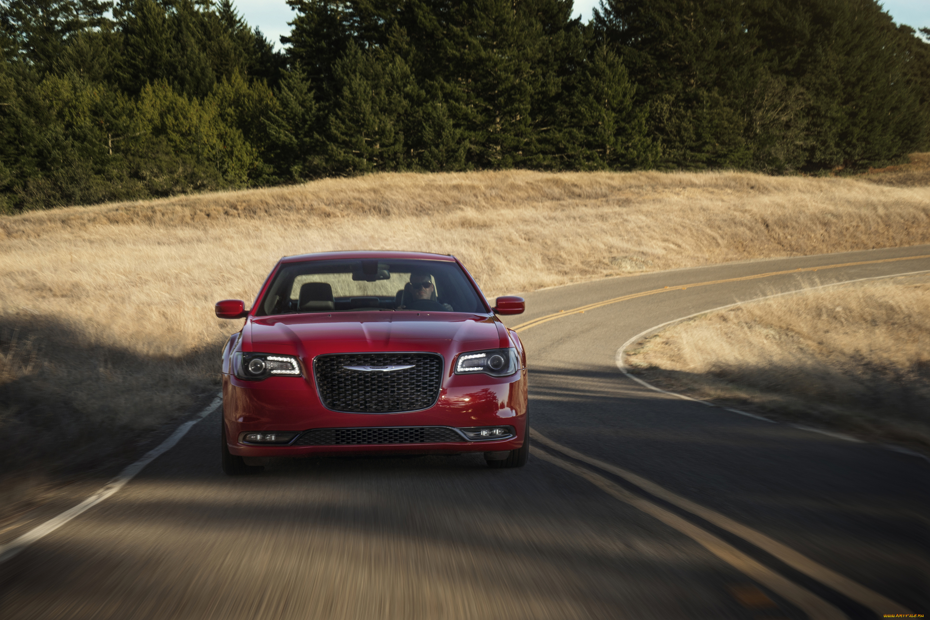 автомобили, chrysler, красный, 300s, 2015г