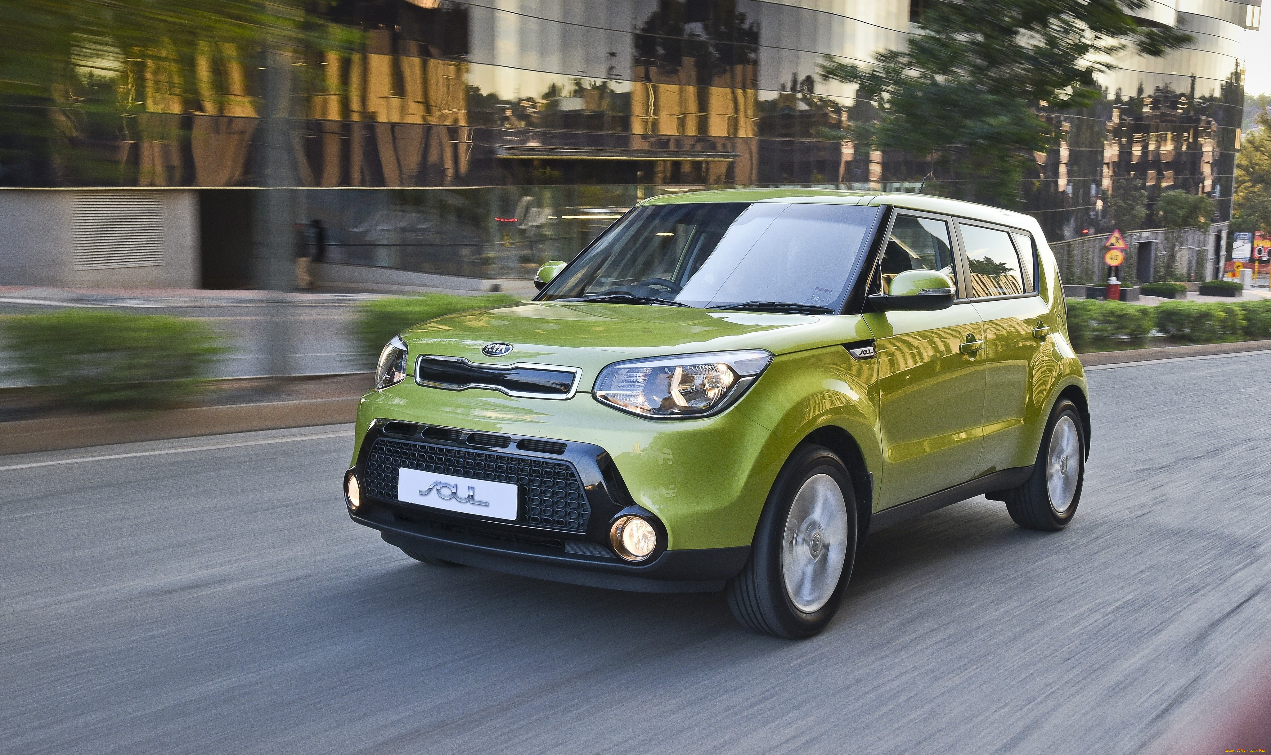 автомобили, kia, soul, za-spec, 2014г, зеленый
