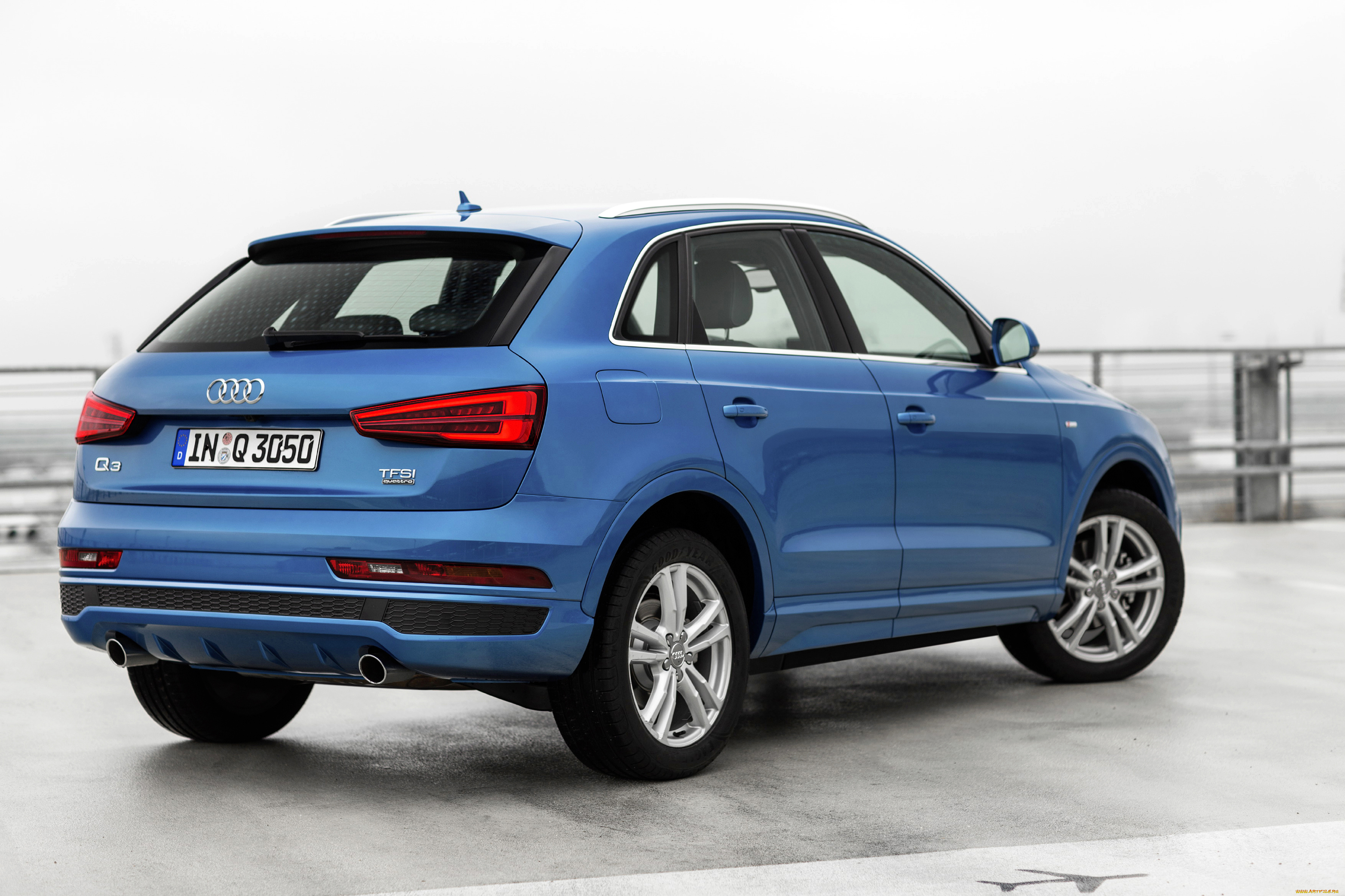 автомобили, audi, q3, синий, 2015г, si, quattro, 2-0, tf, s, line