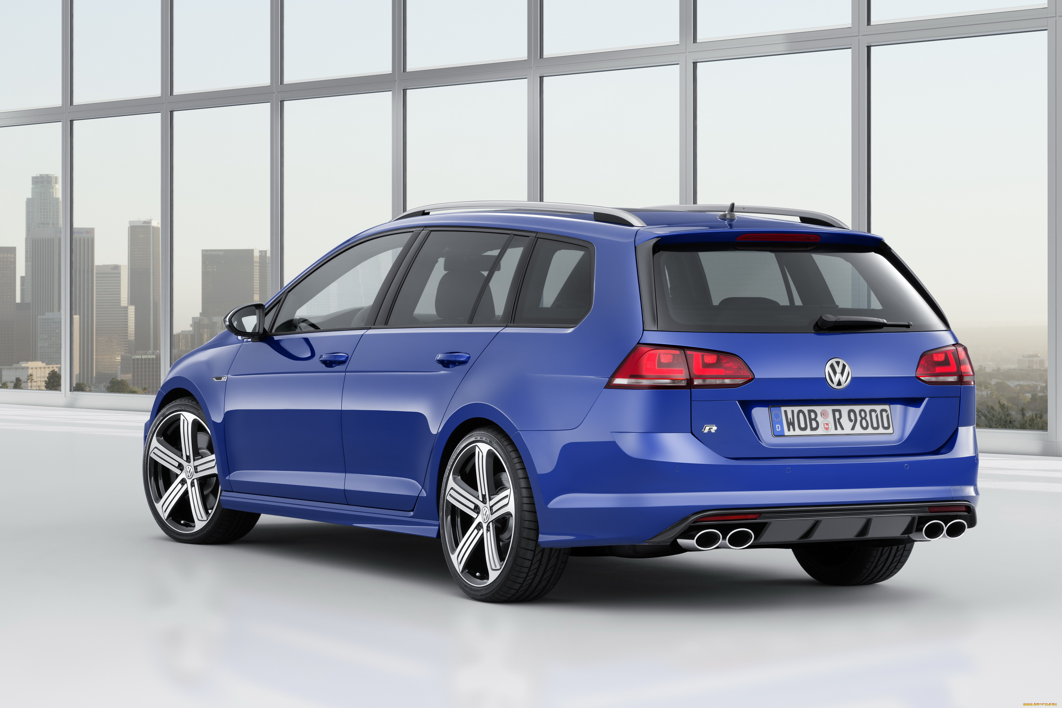 автомобили, volkswagen, golf, r, estate, typ, 5g, 2014г, синий