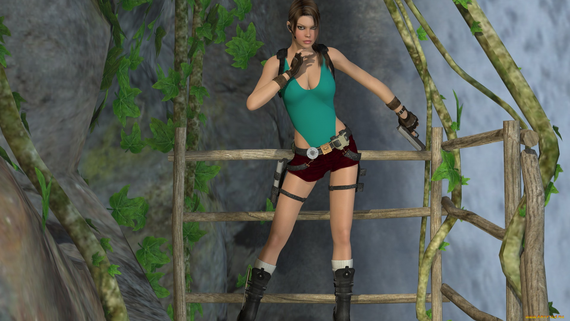 3д, графика, фантазия, , fantasy, фон, взгляд, девушка, оружие