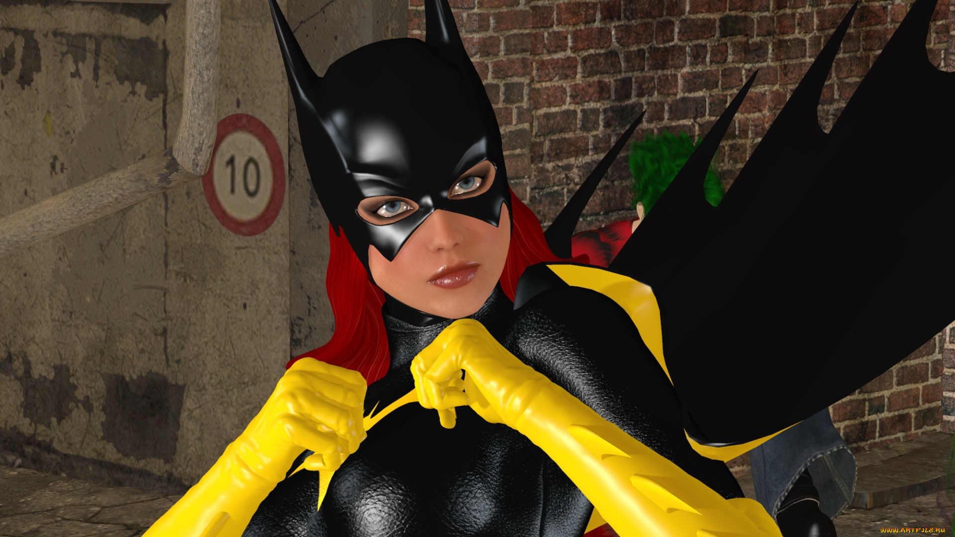 3д, графика, фантазия, , fantasy, супермен, фон, взгляд, девушка