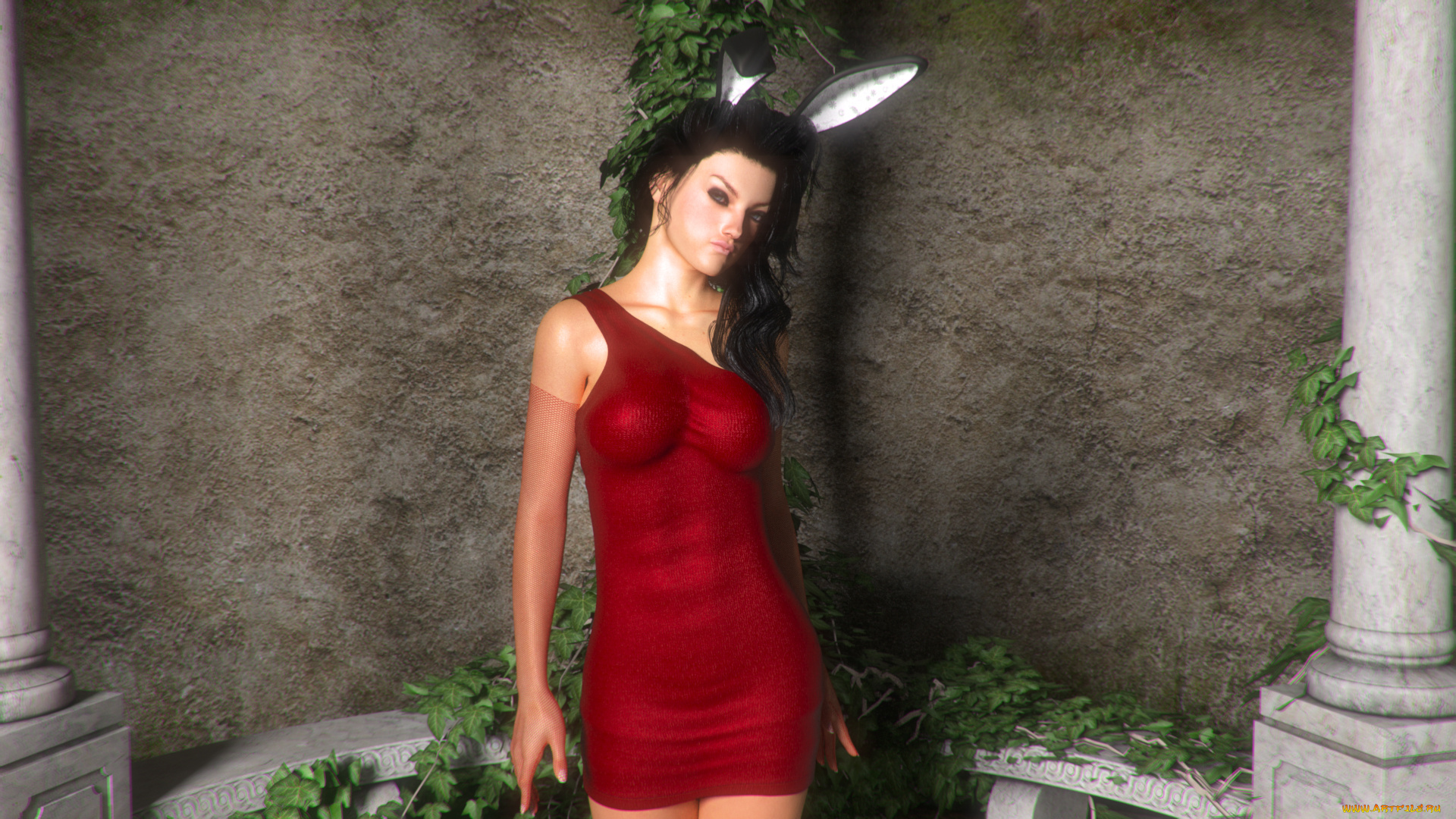 3д, графика, люди, , people, фон, взгляд, девушка