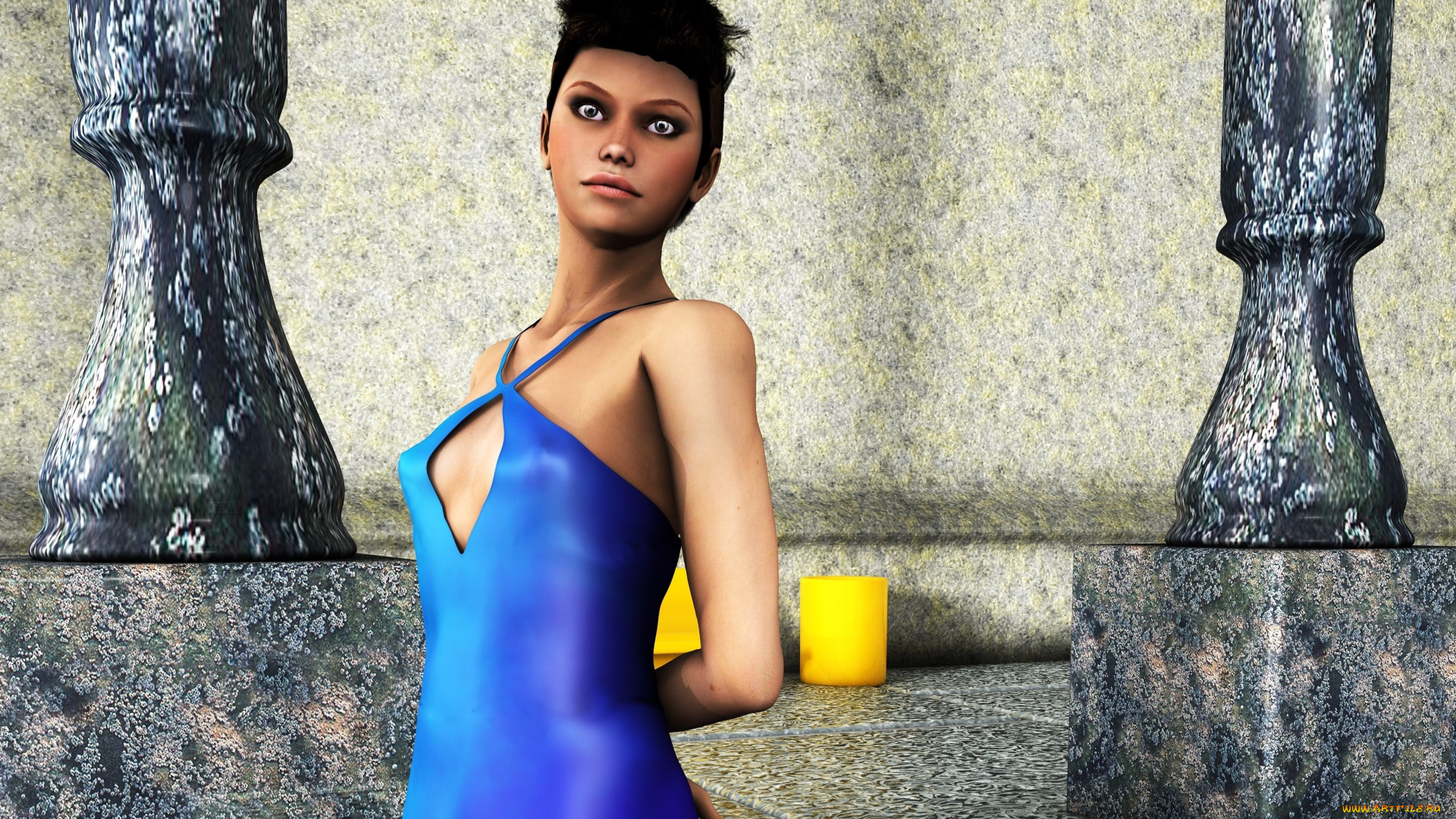 3д, графика, люди, , people, фон, взгляд, девушка