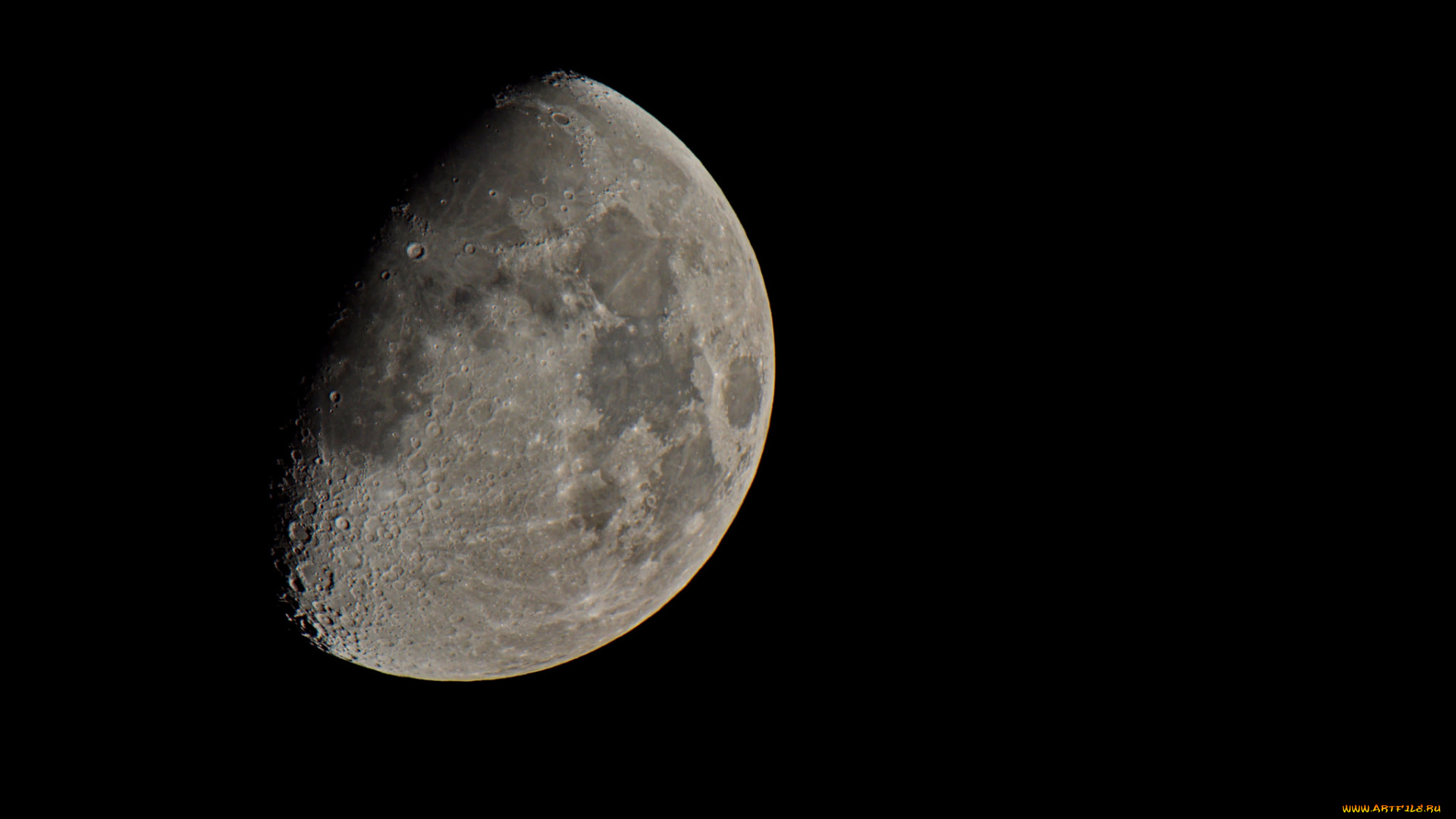 космос, луна, ночь