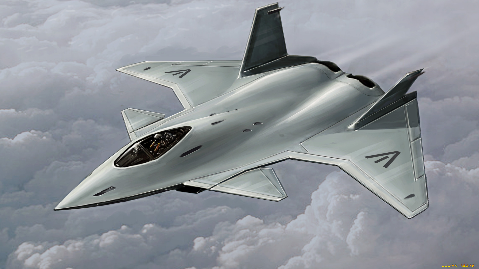 рисованное, авиация, полет, самолет