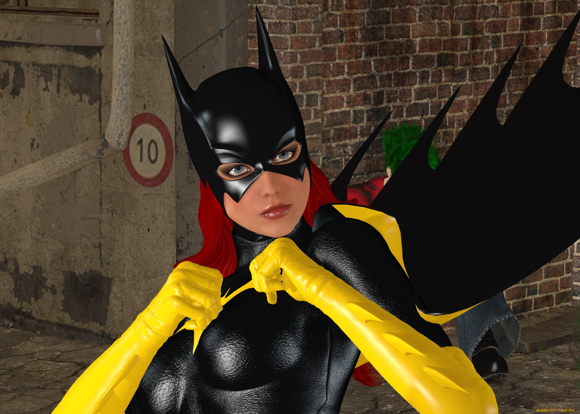 3д, графика, фантазия, , fantasy, супермен, фон, взгляд, девушка