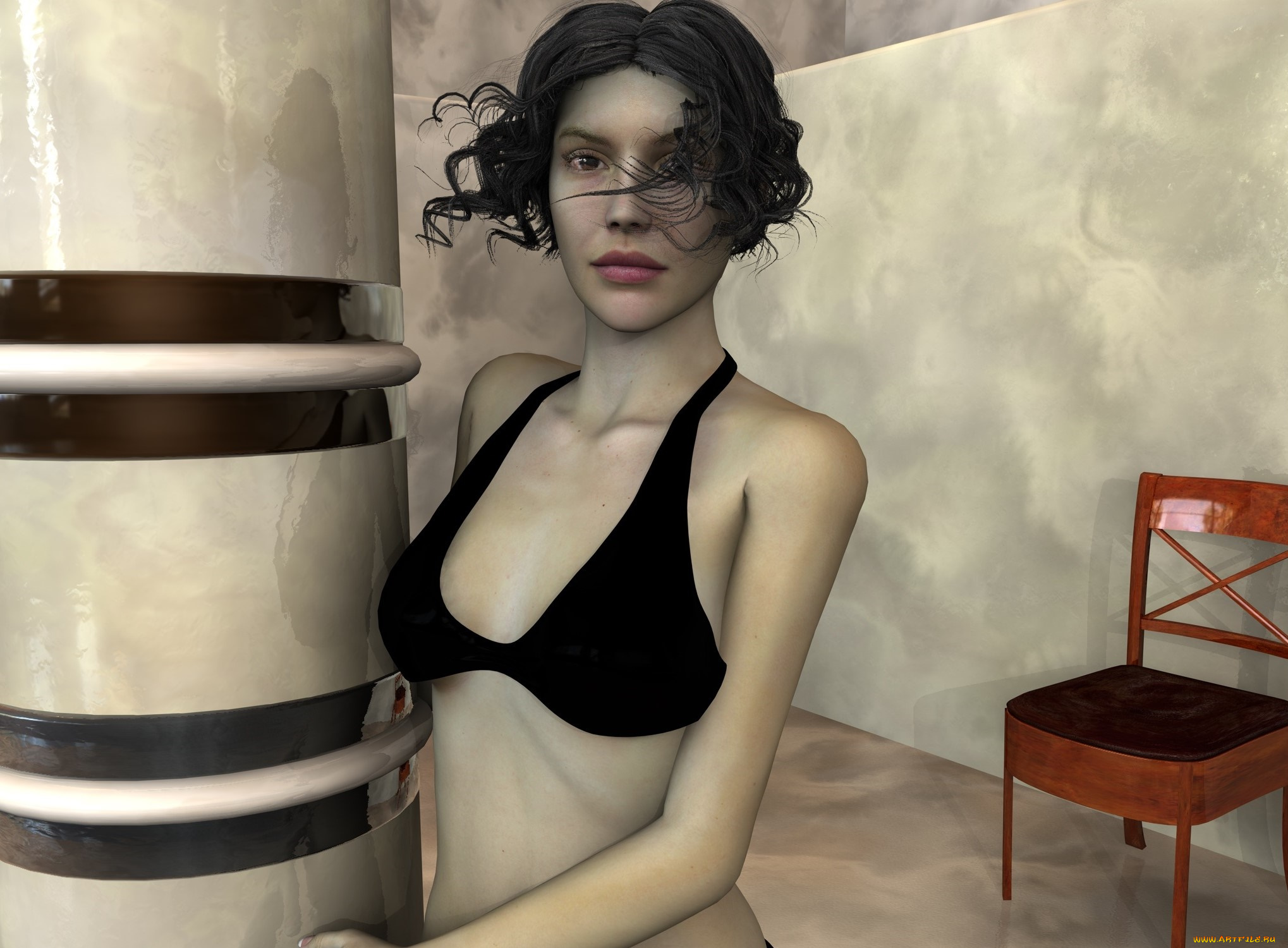 3д, графика, люди, , people, фон, взгляд, девушка