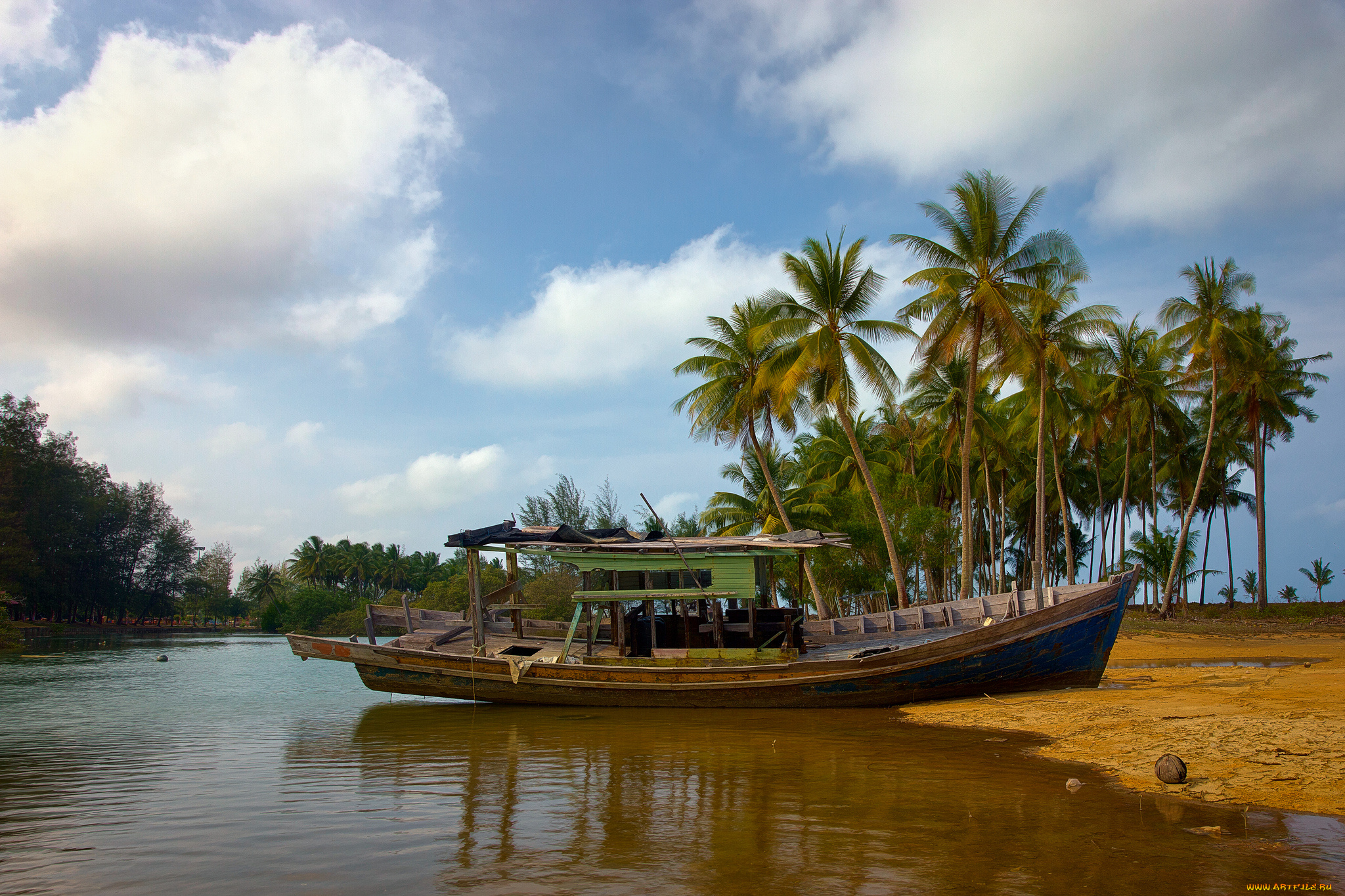 корабли, лодки, , шлюпки, лодка, река, тропики