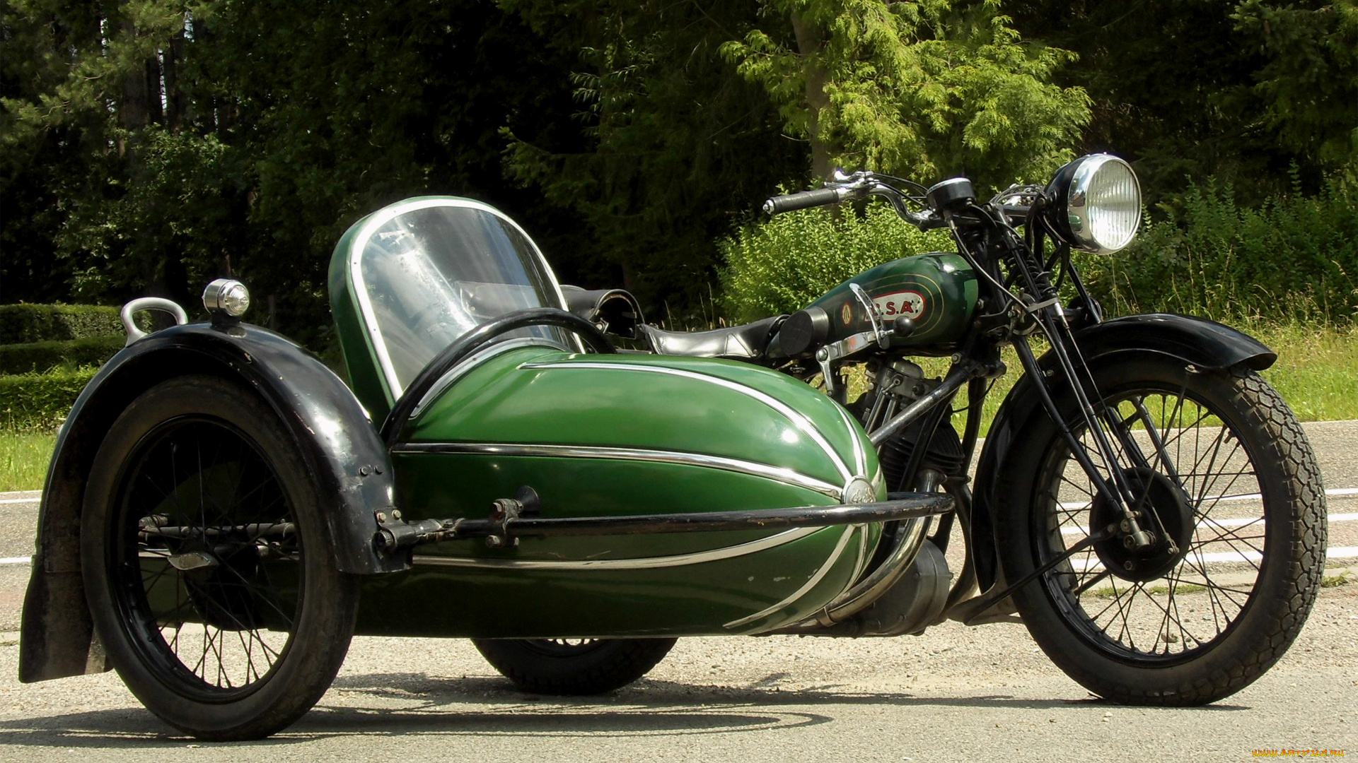 мотоциклы, мотоциклы, с, коляской, moto