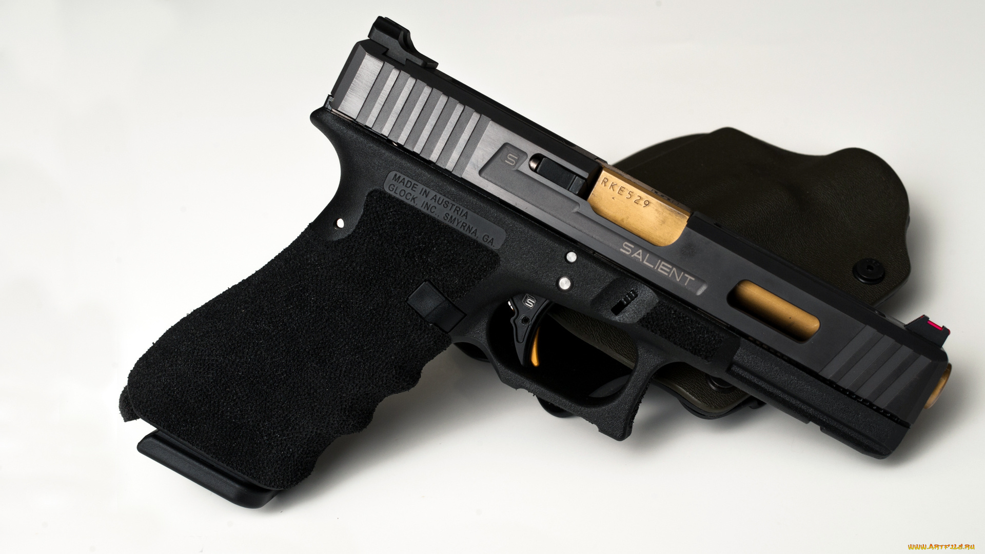 оружие, пистолеты, salient, arms, international, пистолет, кобура, glock, 41