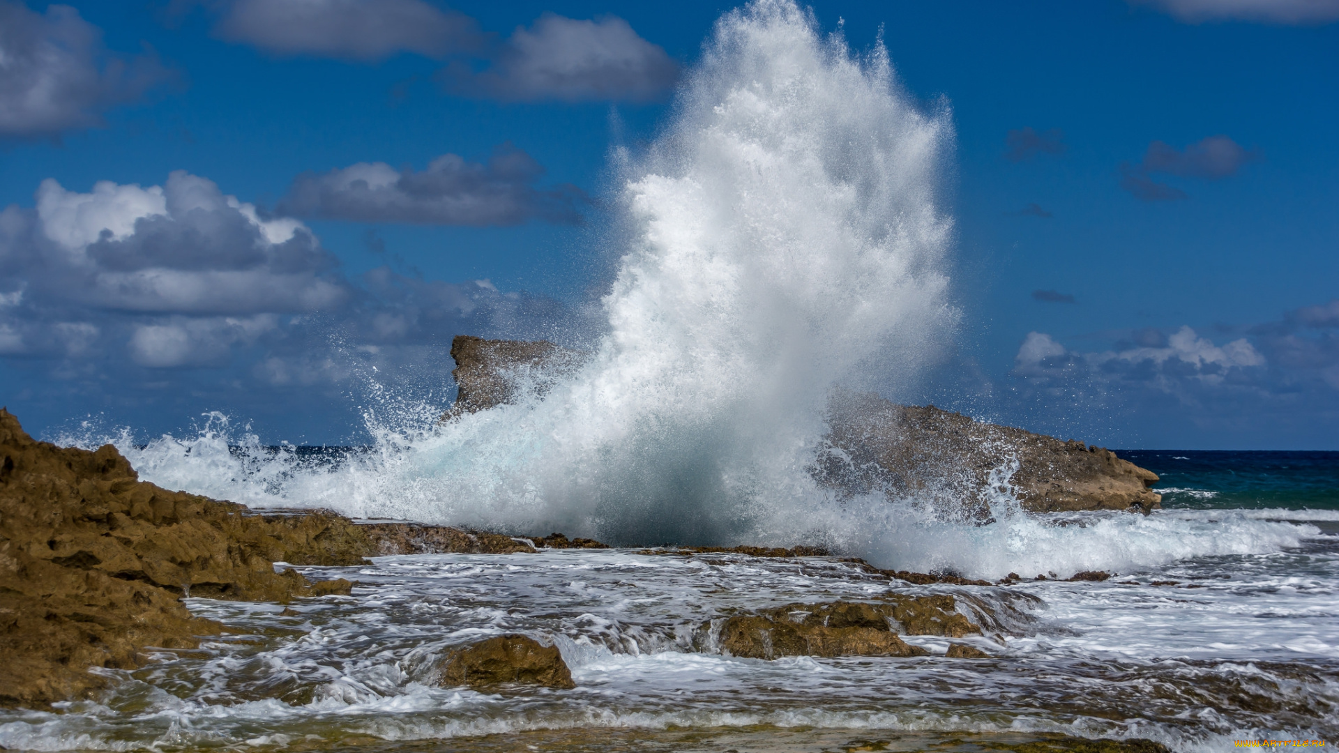 природа, стихия, прибой