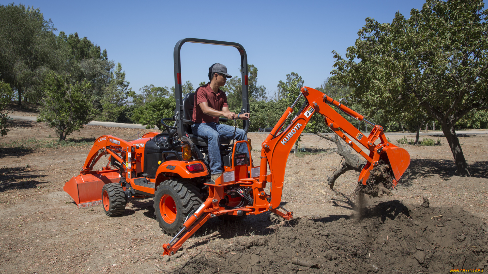 техника, фронтальные, погрузчики, kubota