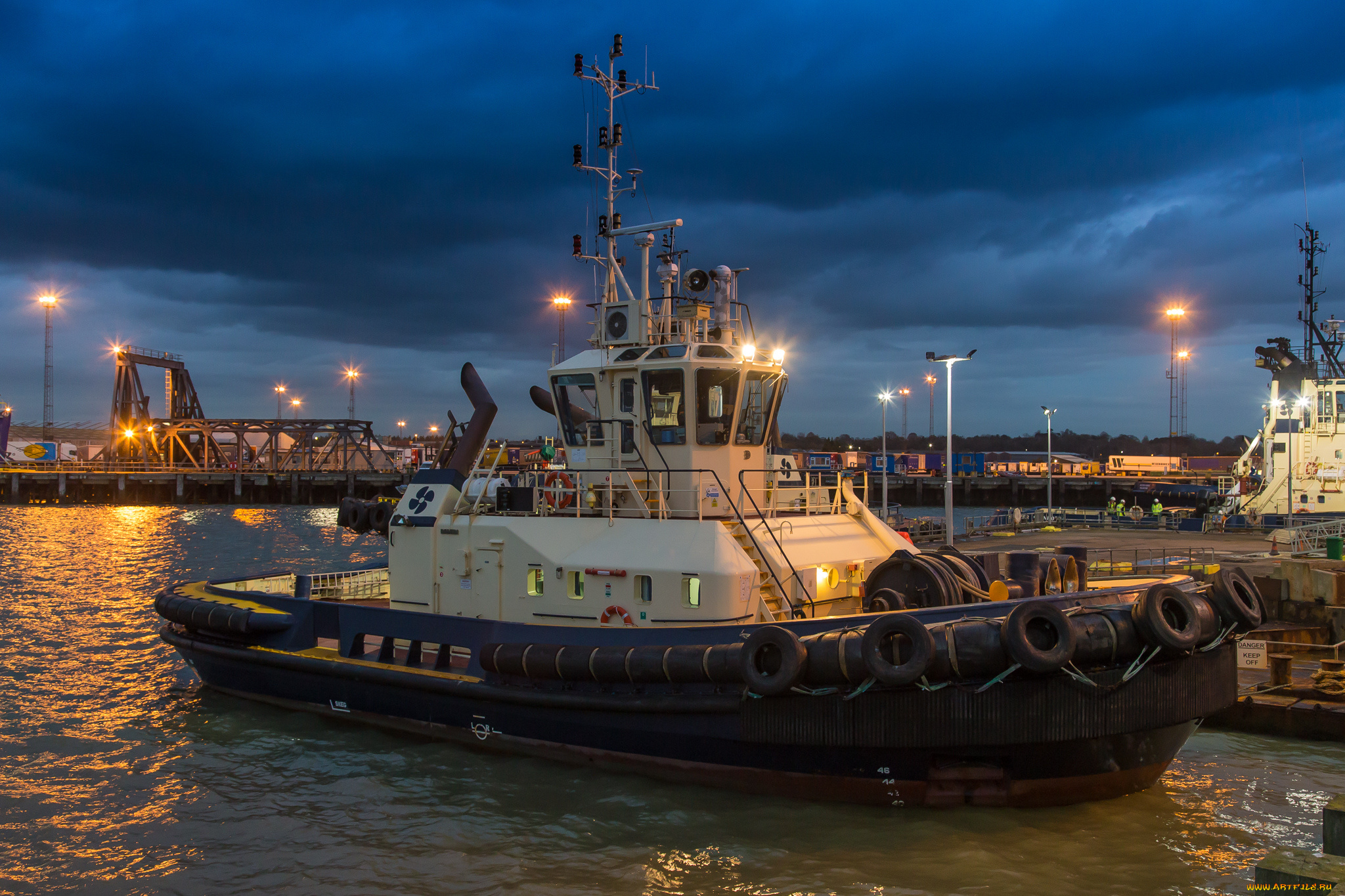 корабли, баркасы, , , буксиры, порт