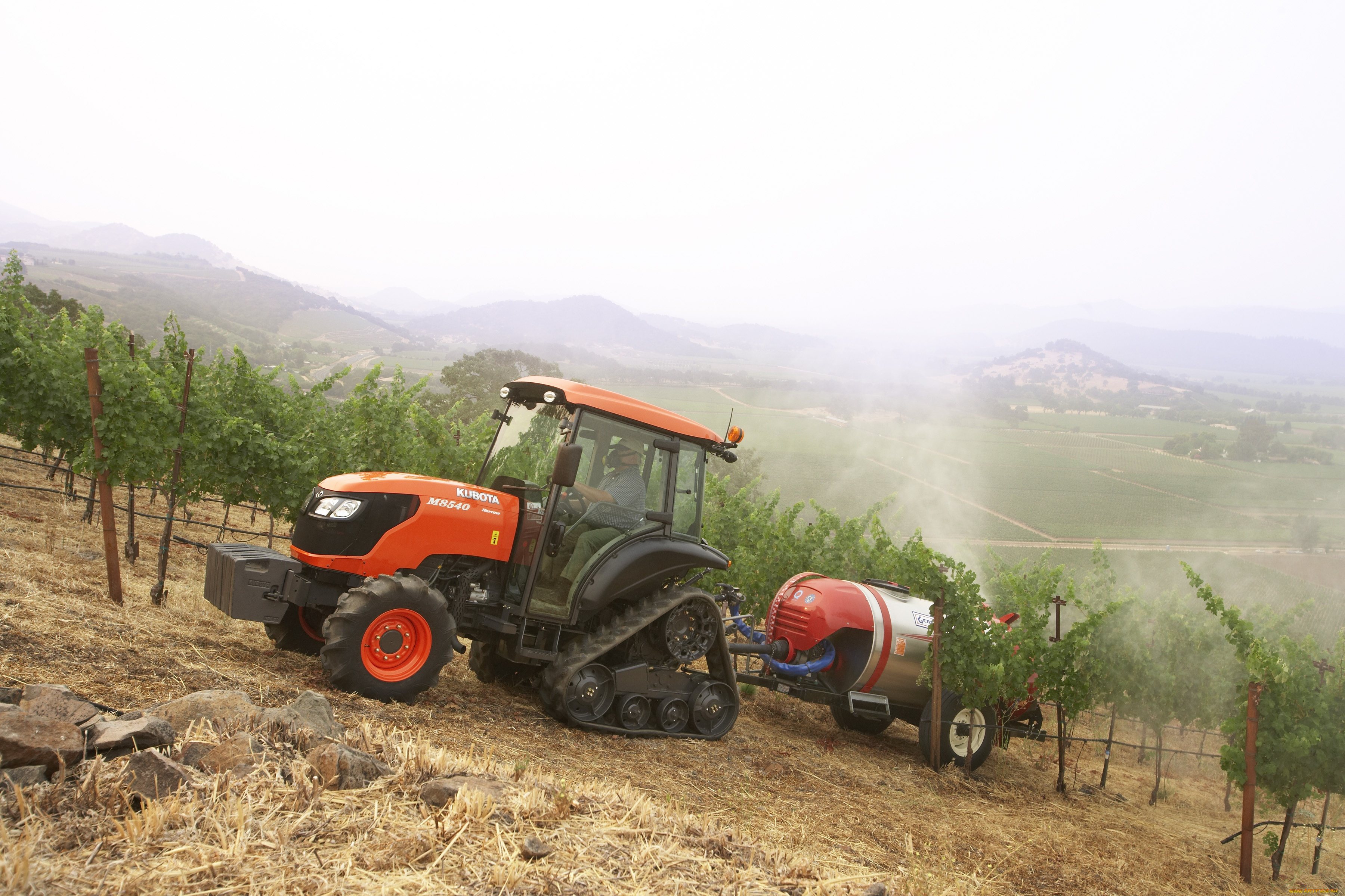 техника, тракторы, на, гусенецах, kubota