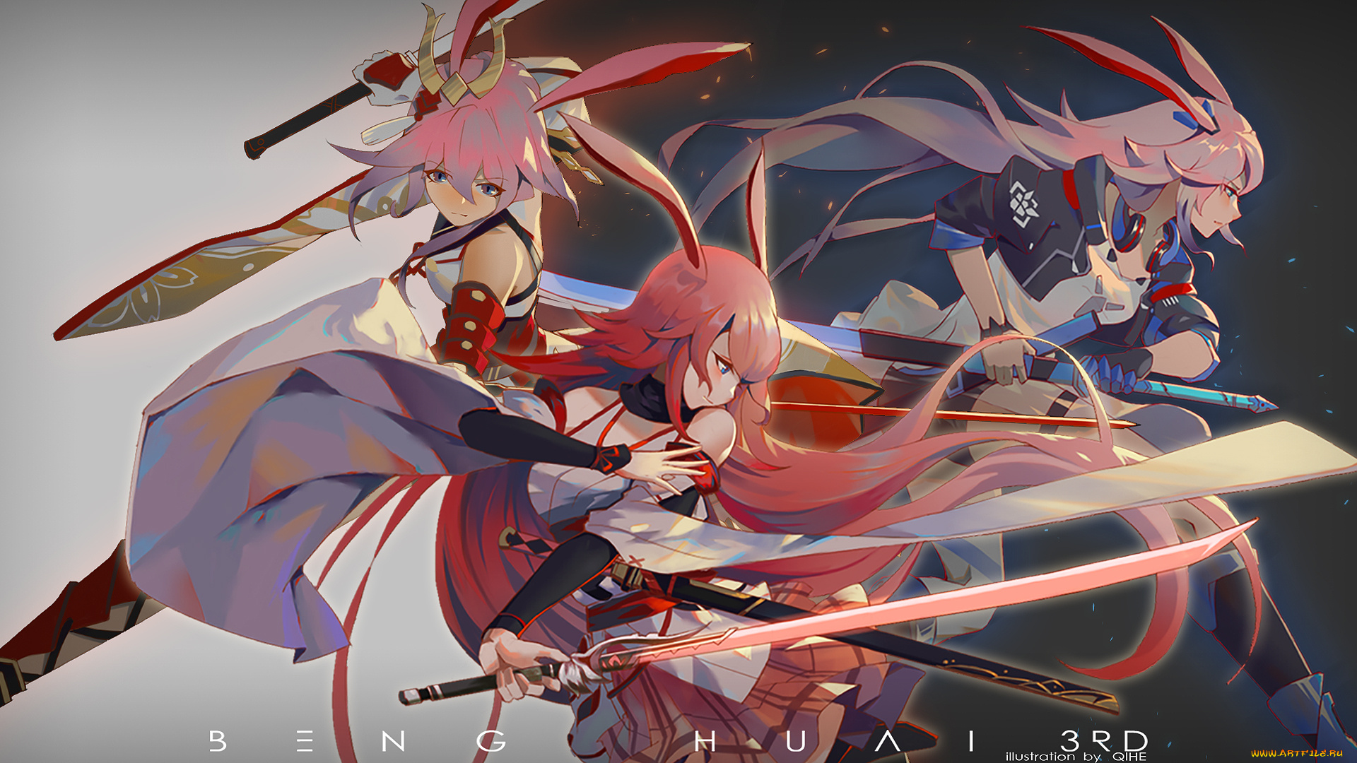 аниме, benghuai, xueyuan, девушки