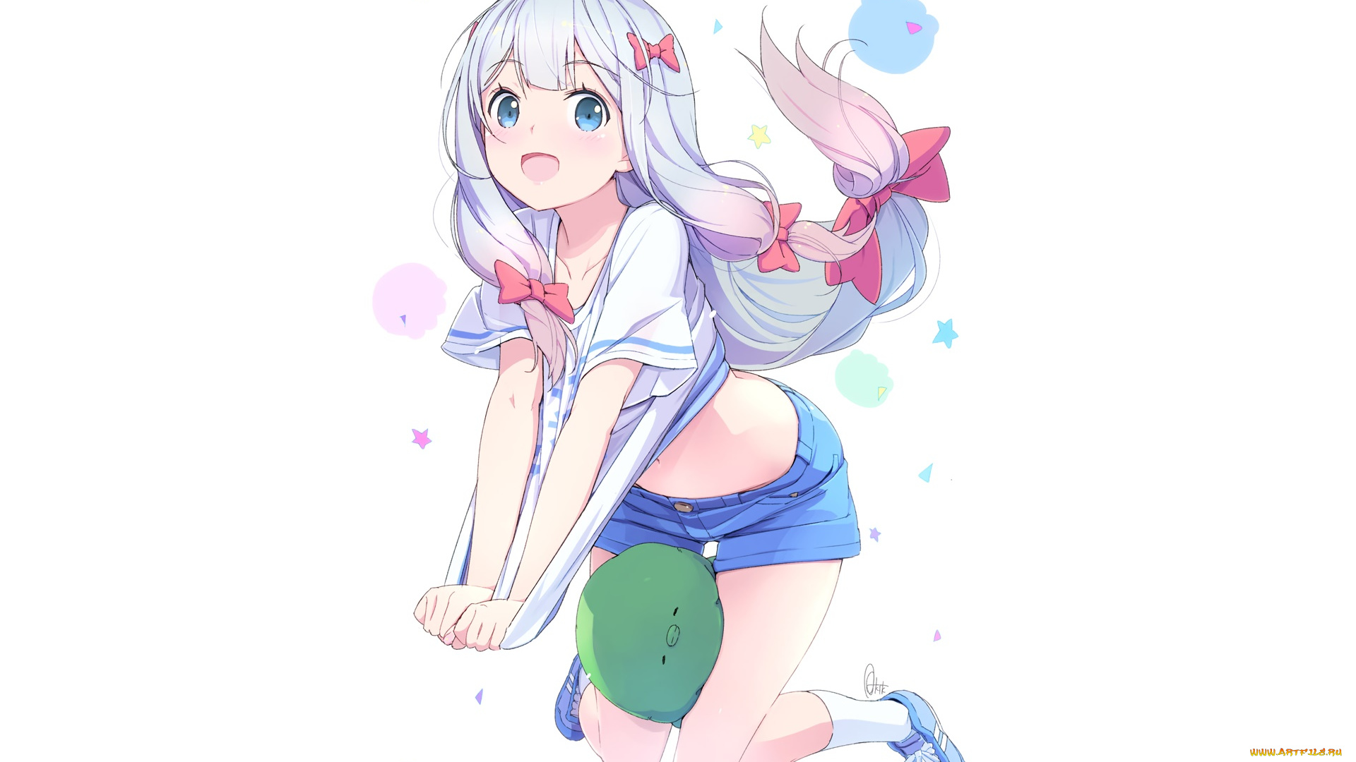 аниме, eromanga-sensei, девушка, фон, взгляд